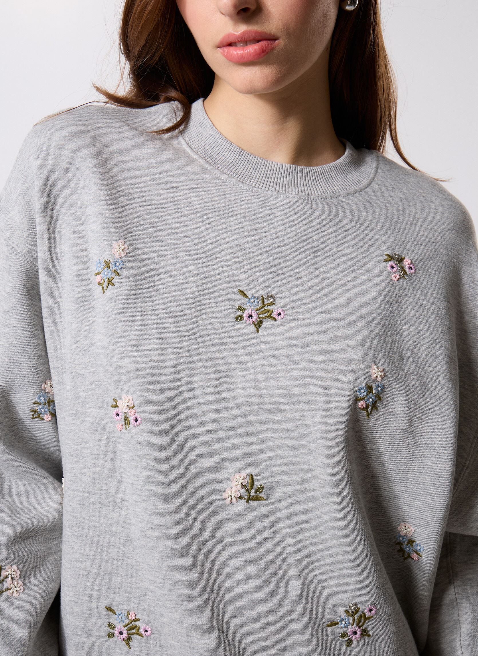 Sweater Joya dames grijs Des Petits Hauts Sweater Joya dames grijs Gris Chine