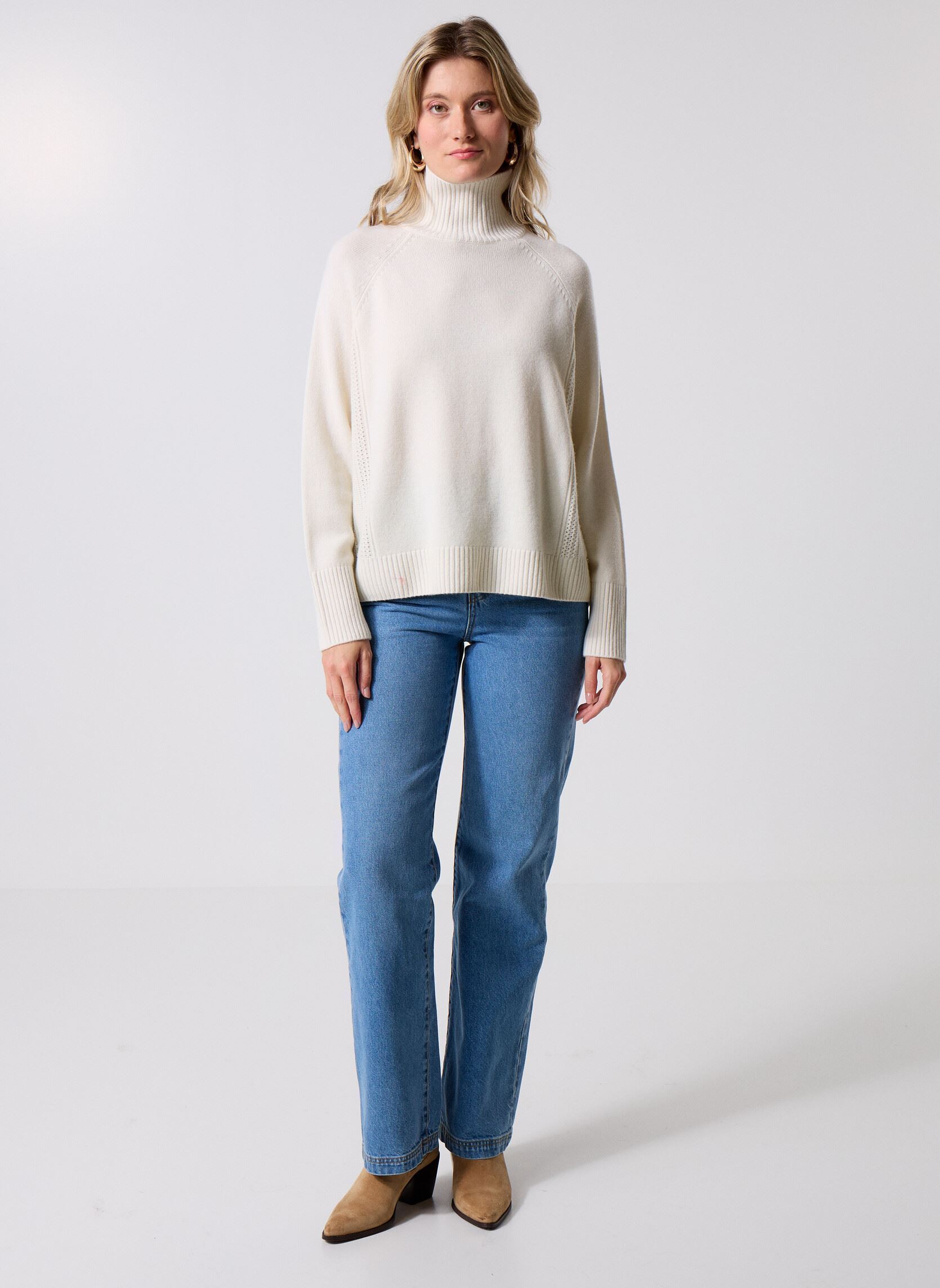 Jeans droit Louizi femme bleu Des Petits Hauts Jeans droit Louizi femme bleu BLEACH