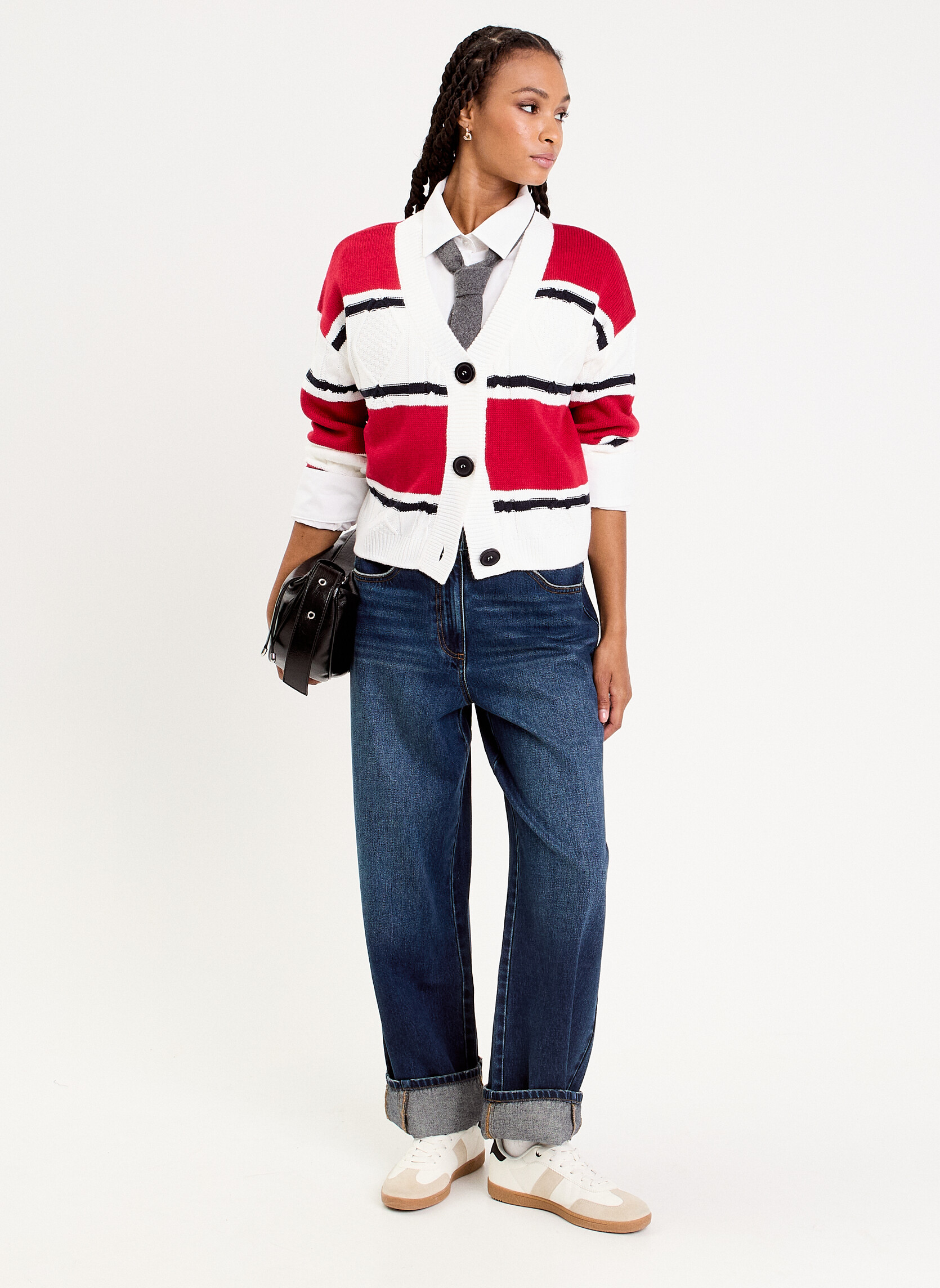 Pulls BOLDSTRIPGIL femme rouge Cache Cache Pulls BOLDSTRIPGIL femme rouge Rouge