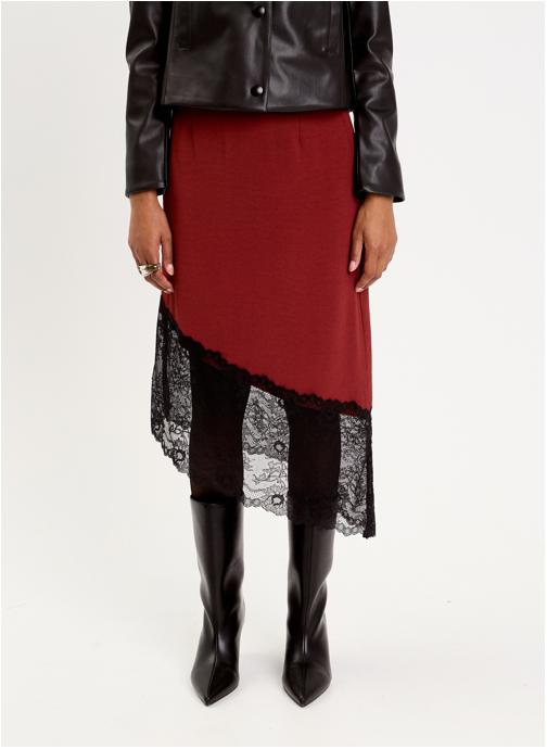 Cache Cache Jupes mi-longues JUCOLLADENT femme bordeaux
