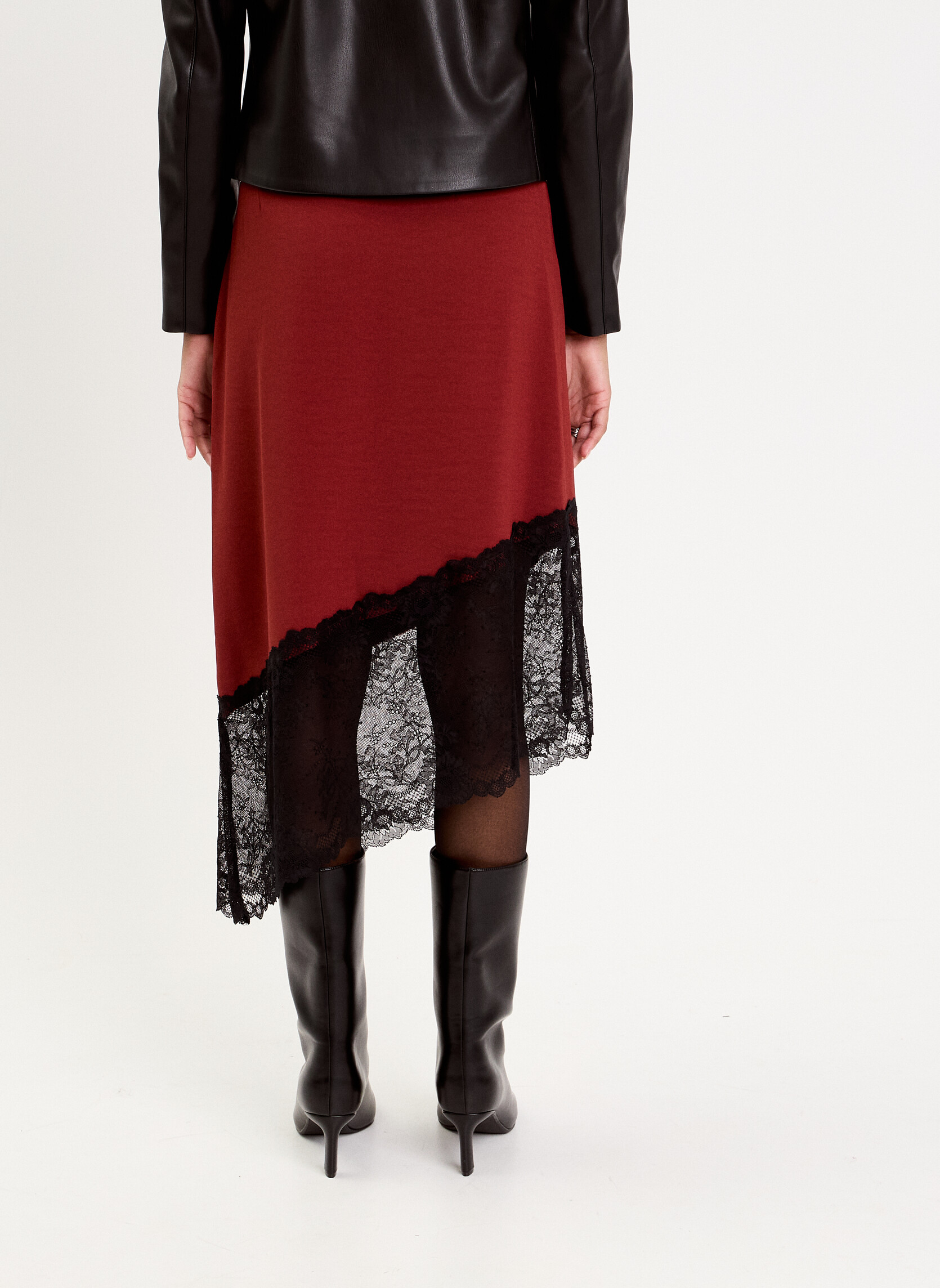 Jupes mi-longues JUCOLLADENT femme bordeaux Cache Cache Jupes mi-longues JUCOLLADENT femme bordeaux Bordeaux