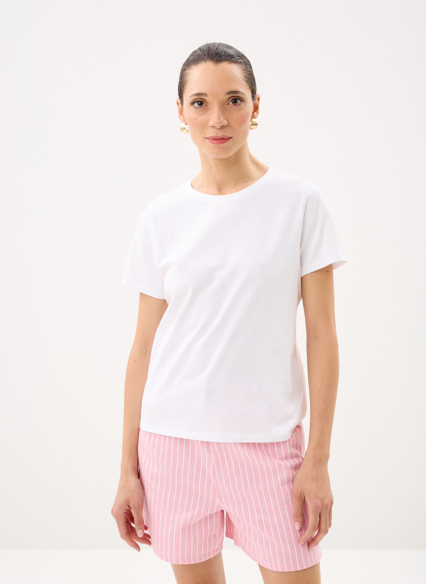 Tee-shirts manches courtes CARINE2 femme blanc Georgia Rose Tee-shirts manches courtes CARINE2 femme blanc BRIGHT WHITE