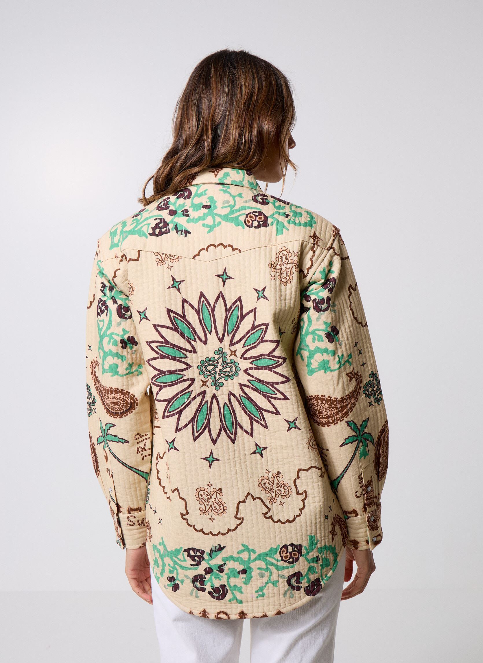 Lange mouw overhemden Boho Shirt dames wit Arizona Love Lange mouw overhemden Boho Shirt dames wit Vanilla