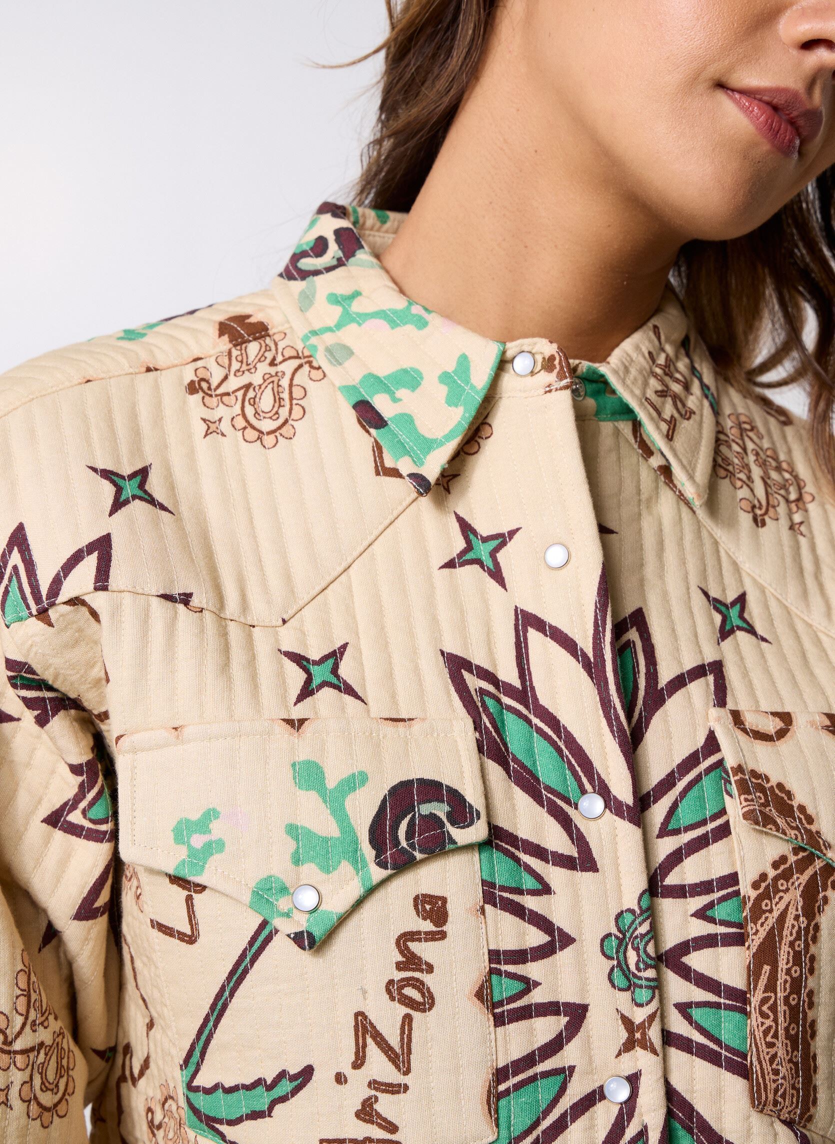 Lange mouw overhemden Boho Shirt dames wit Arizona Love Lange mouw overhemden Boho Shirt dames wit Vanilla