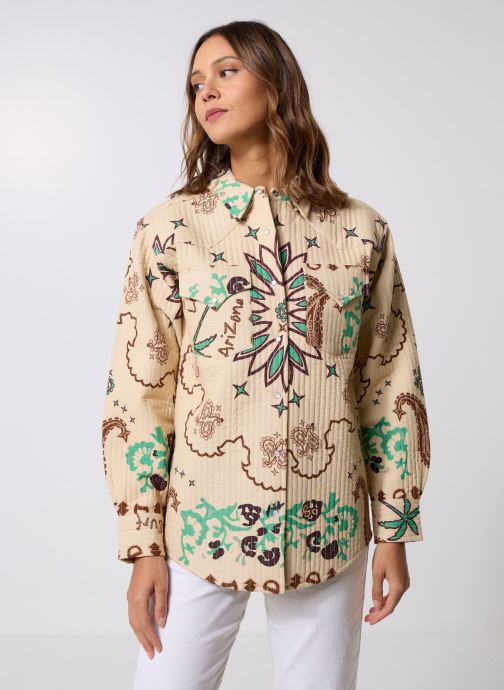 Arizona Love Chemises manches longues Boho Shirt femme blanc