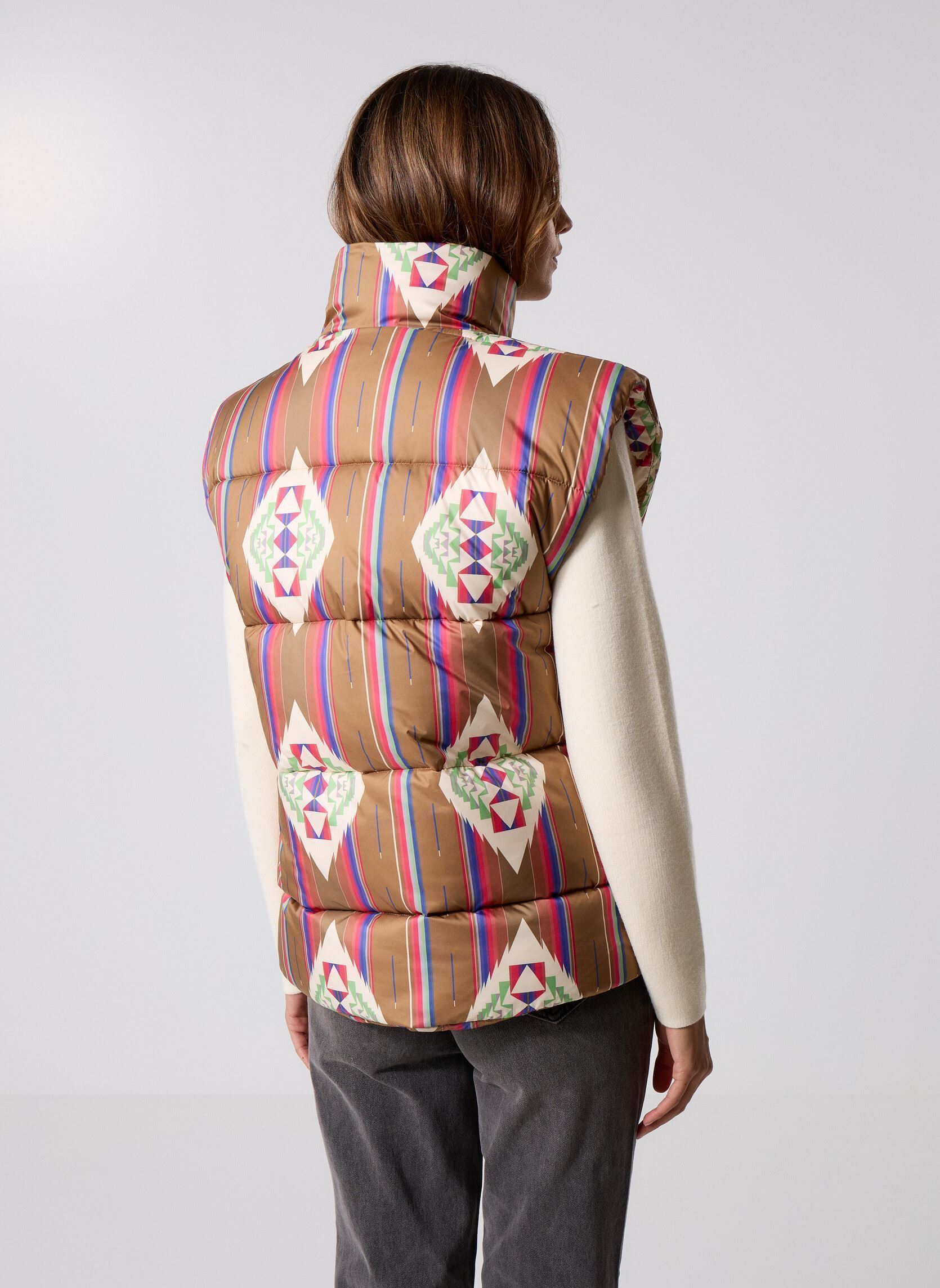 Gewatteerde jassen zonder mouwen Phoenix Jacket dames bruin Arizona Love Gewatteerde jassen zonder mouwen Phoenix Jacket dames bruin Navajo