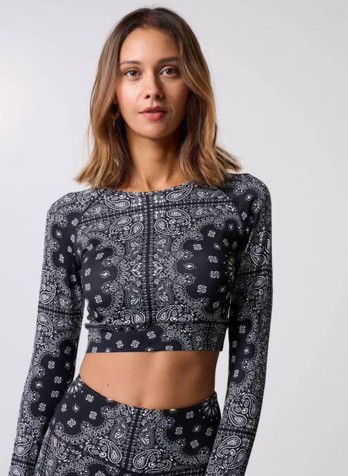 Arizona Love Langarm-T-Shirts Yoga Long Sleeve Top damen schwarz