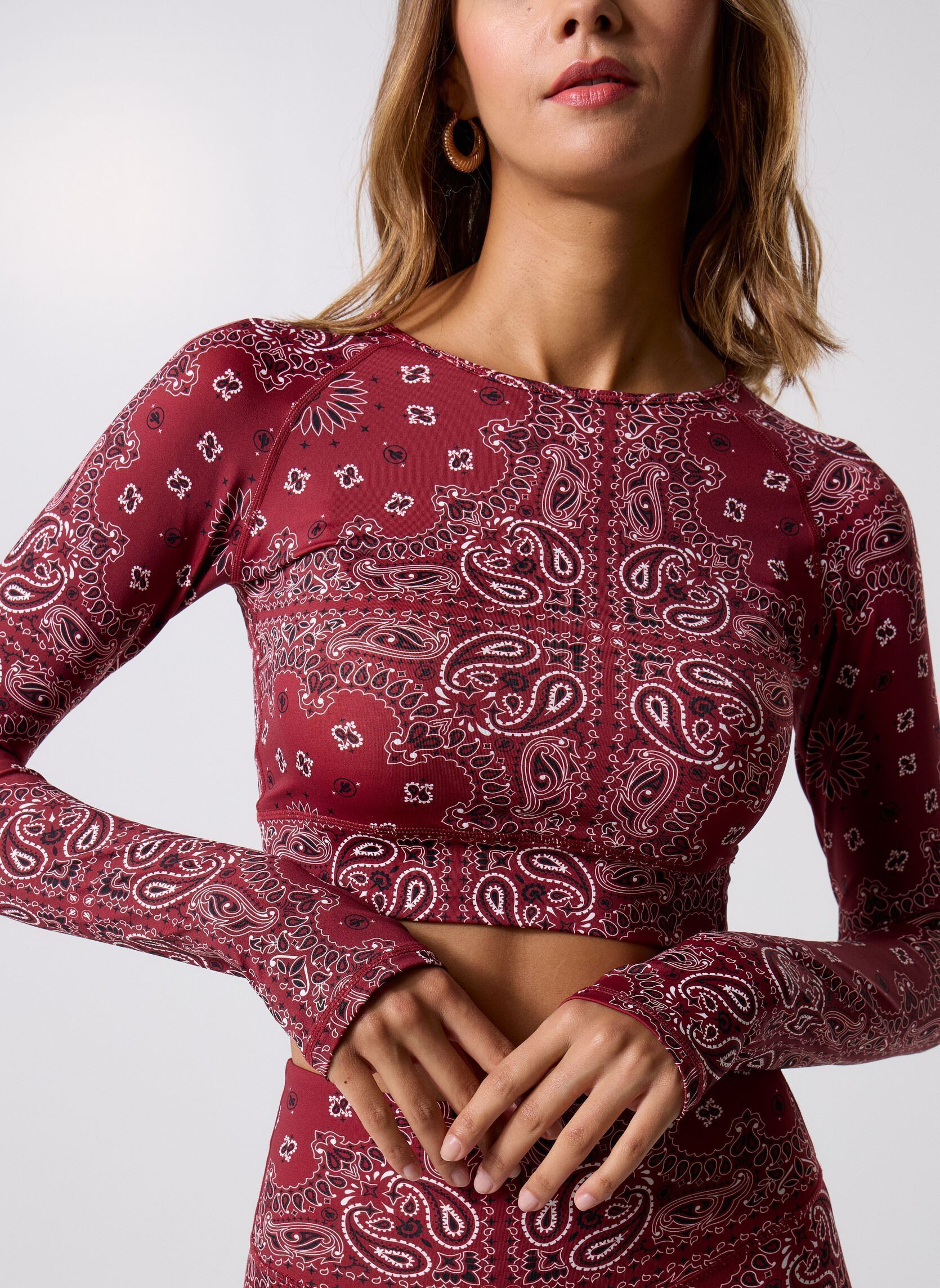 Tee-shirts manches longues Yoga Long Sleeve Top femme bordeaux Arizona Love Tee-shirts manches longues Yoga Long Sleeve Top femme bordeaux BURGUNDY