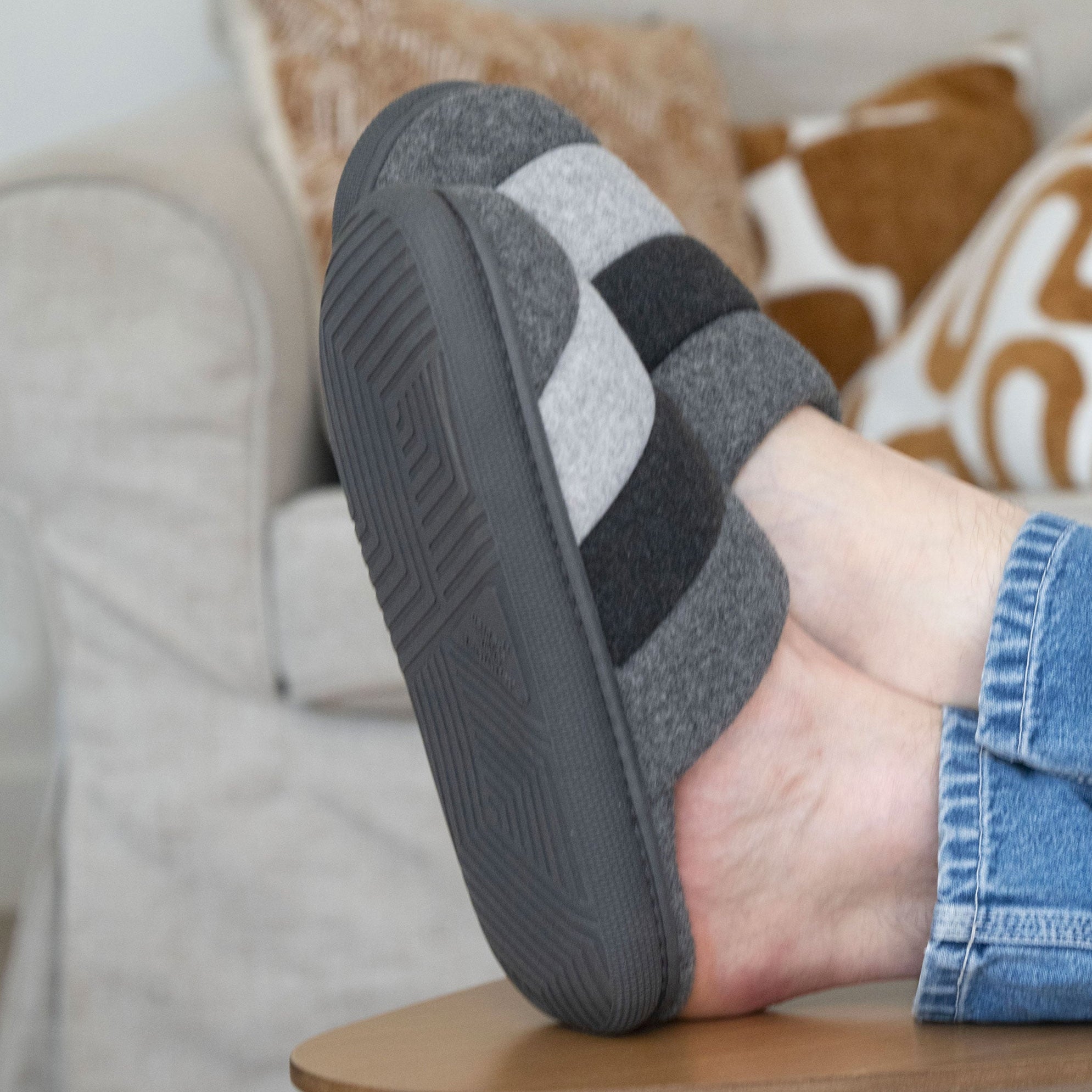 Chaussons Chaussons mules Homme BLOUP Gris homme gris Isotoner Chaussons Chaussons mules Homme BLOUP Gris homme gris Gris