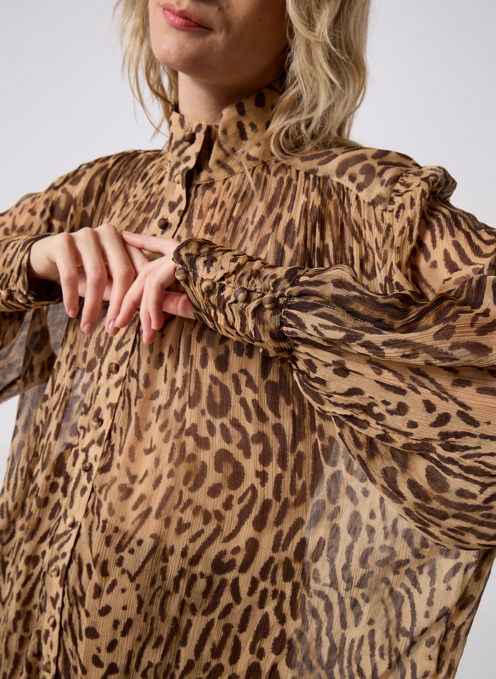 Blouses met lange mouwen Lux dames bruin Suncoo Blouses met lange mouwen Lux dames bruin Beige
