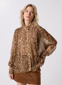 Blouses met lange mouwen Lux dames bruin