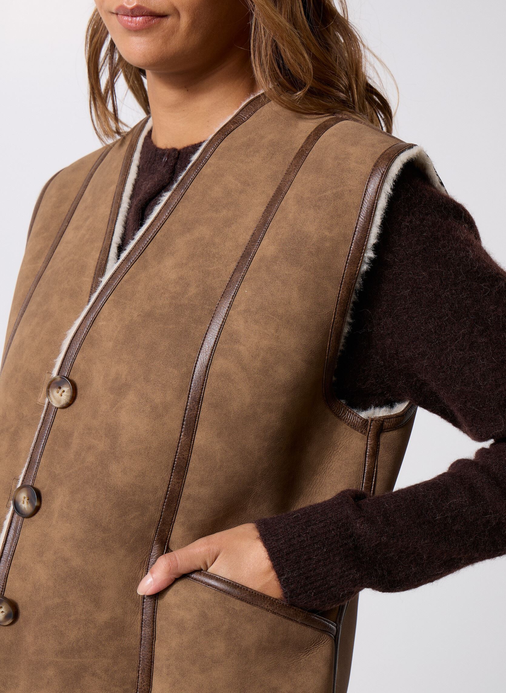 Bodywarmer Dan dames bruin Suncoo Bodywarmer Dan dames bruin Taupe