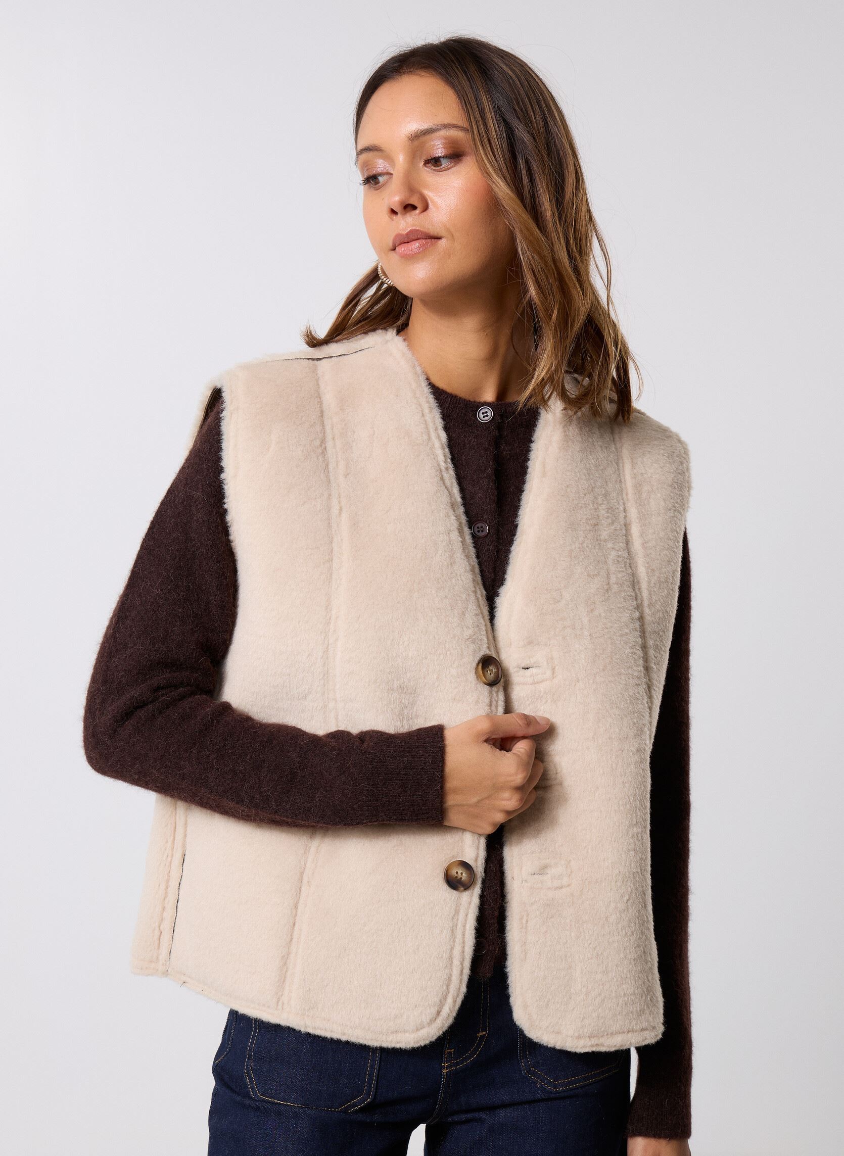 Bodywarmer Dan dames bruin Suncoo Bodywarmer Dan dames bruin Taupe