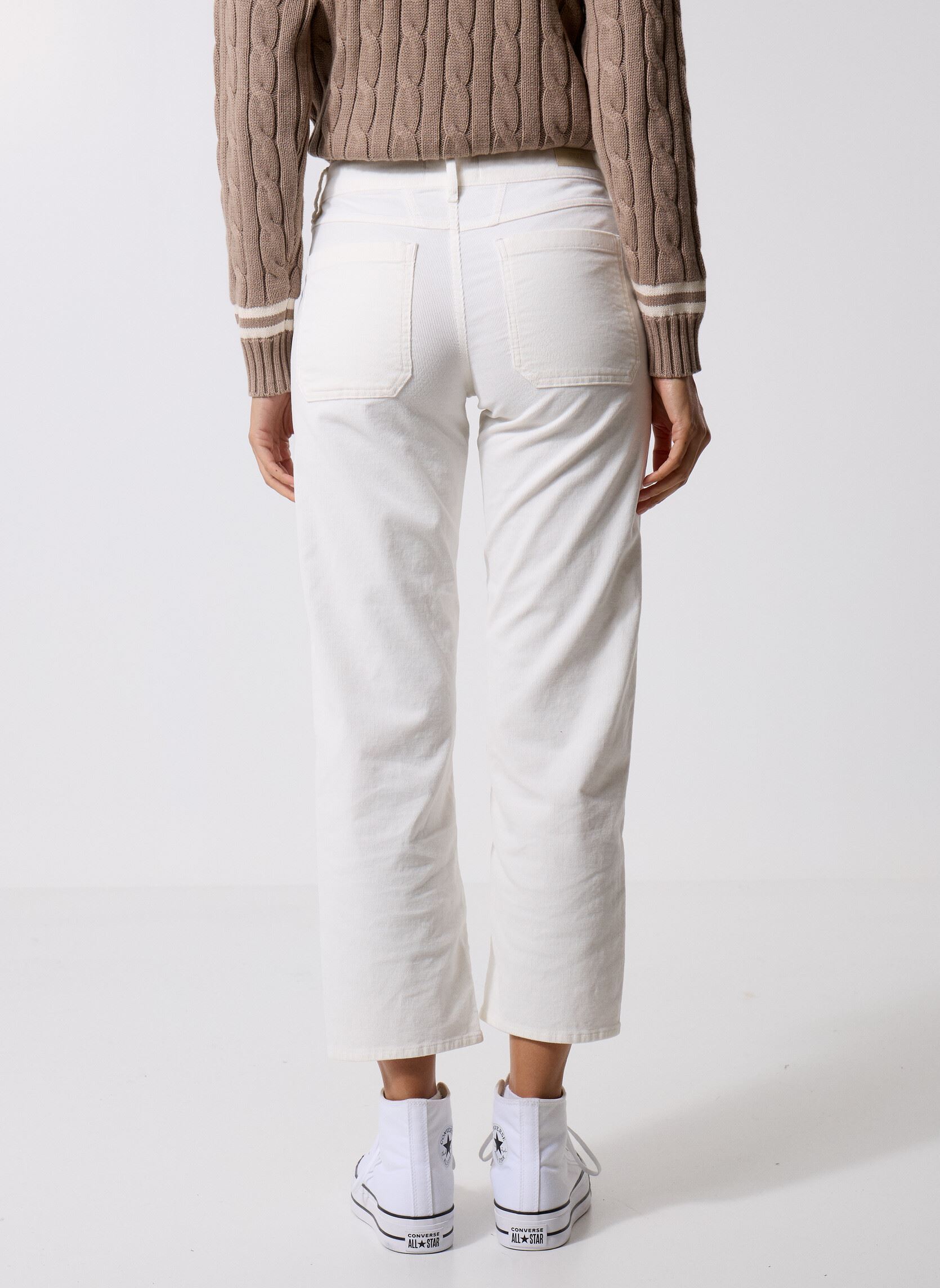 Rechte broeken 27130 Lourdes Pantalon dames wit Five Jeans Rechte broeken 27130 Lourdes Pantalon dames wit RICOTTA