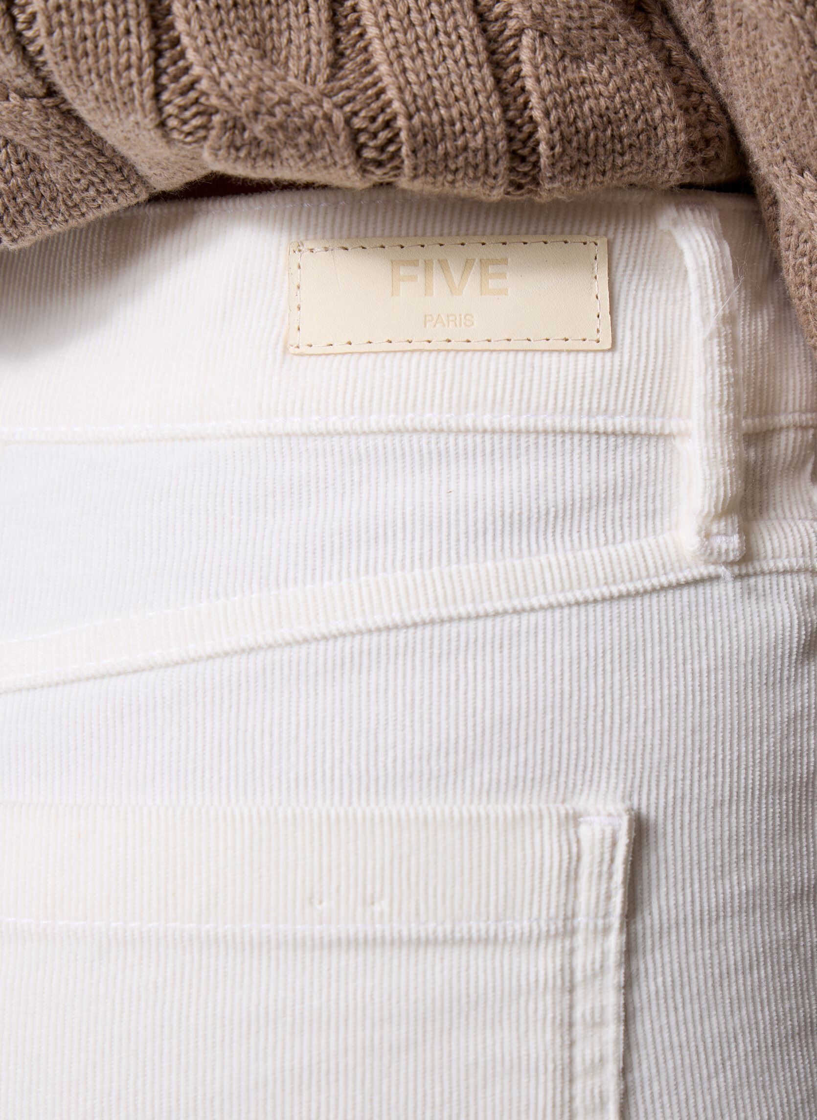 Rechte broeken 27130 Lourdes Pantalon dames wit Five Jeans Rechte broeken 27130 Lourdes Pantalon dames wit RICOTTA