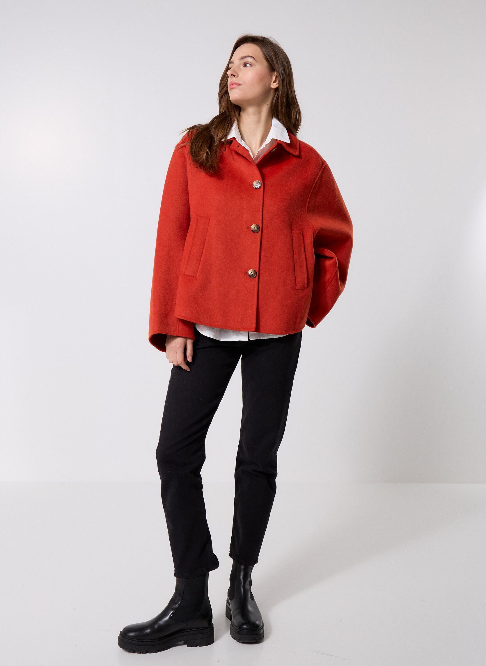 Mäntel 38210 Maya Manteau damen orange Five Jeans Mäntel 38210 Maya Manteau damen orange AMBER