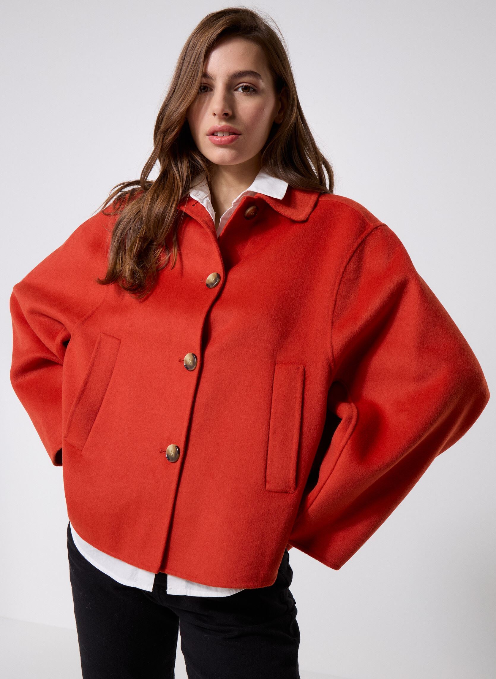 Mäntel 38210 Maya Manteau damen orange Five Jeans Mäntel 38210 Maya Manteau damen orange AMBER