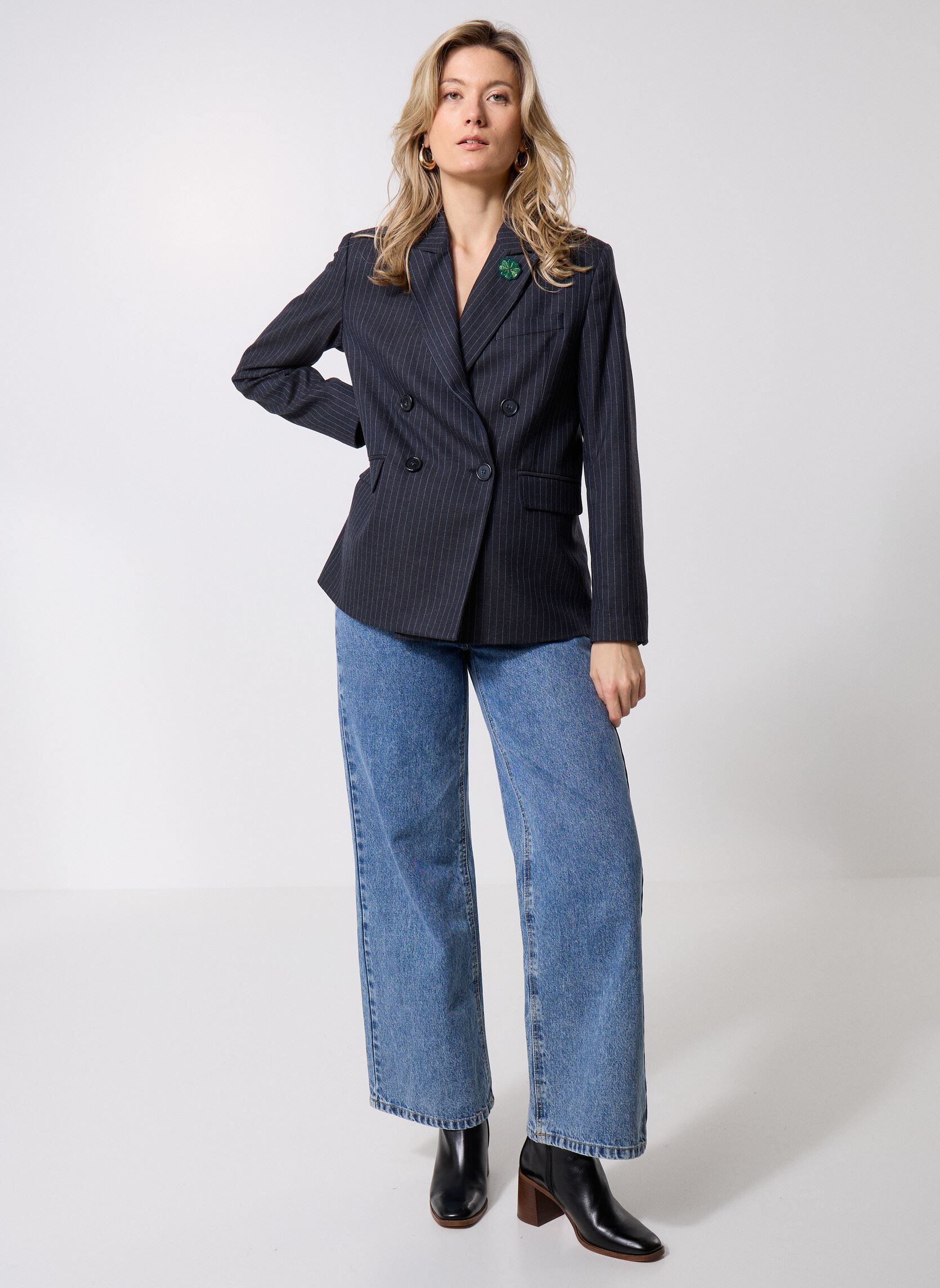 Blazer 42350 Valence Veste dames blauw Five Jeans Blazer 42350 Valence Veste dames blauw NAVY