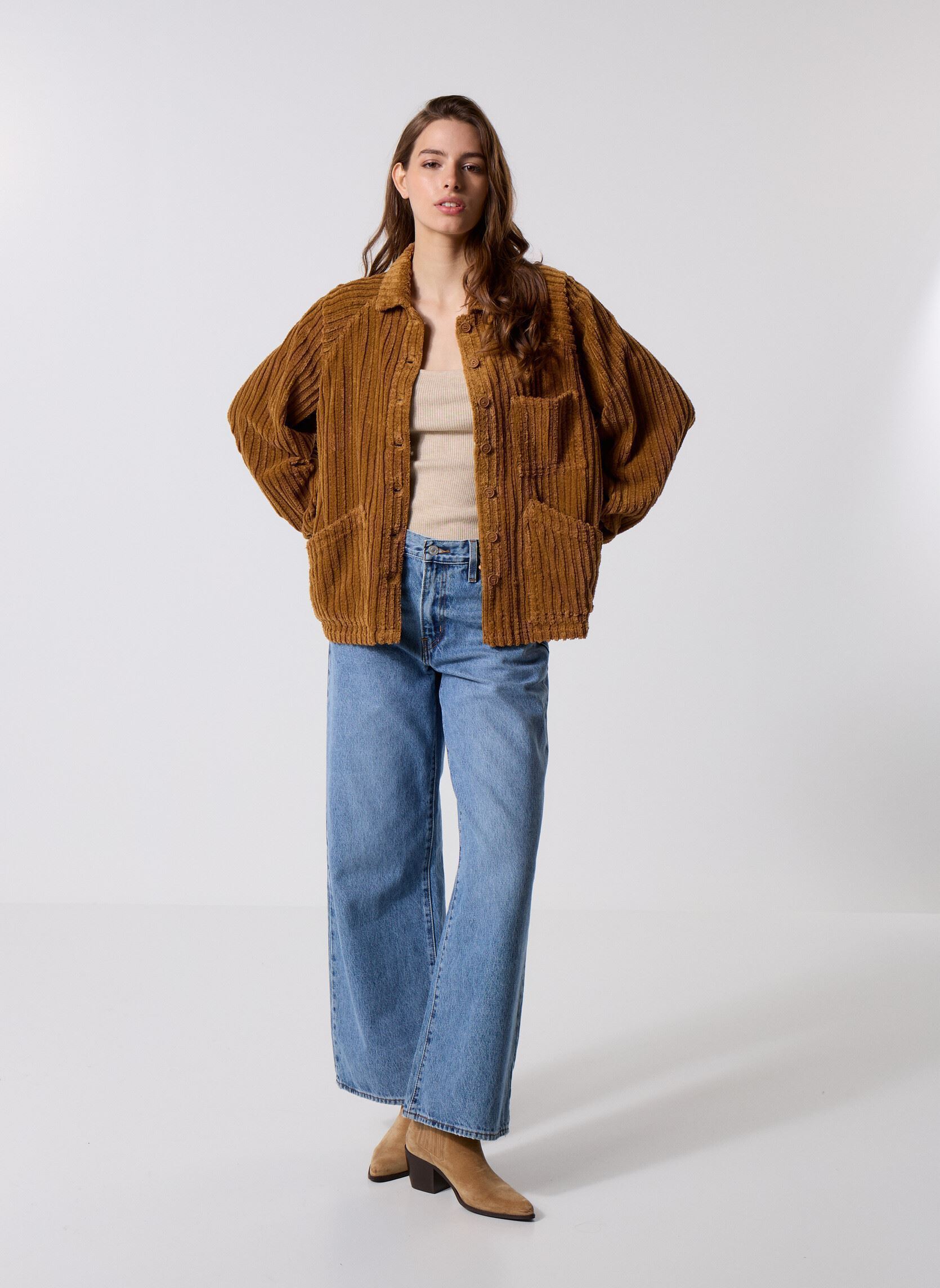 Vestes 43151 Valia Veste femme marron Five Jeans Vestes 43151 Valia Veste femme marron PECAN