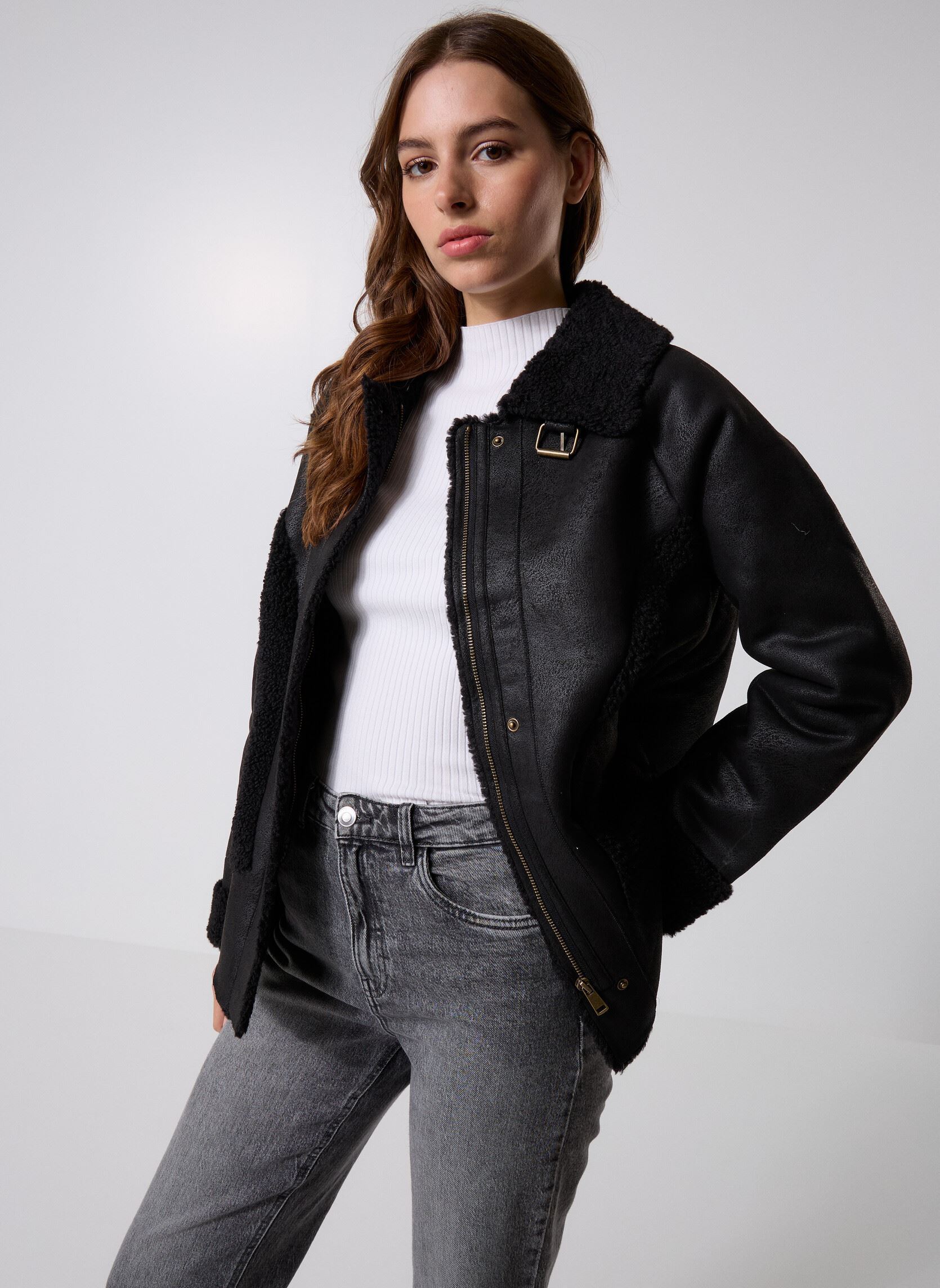 Blousons 48627 Venise Veste femme noir Five Jeans Blousons 48627 Venise Veste femme noir NIGHT