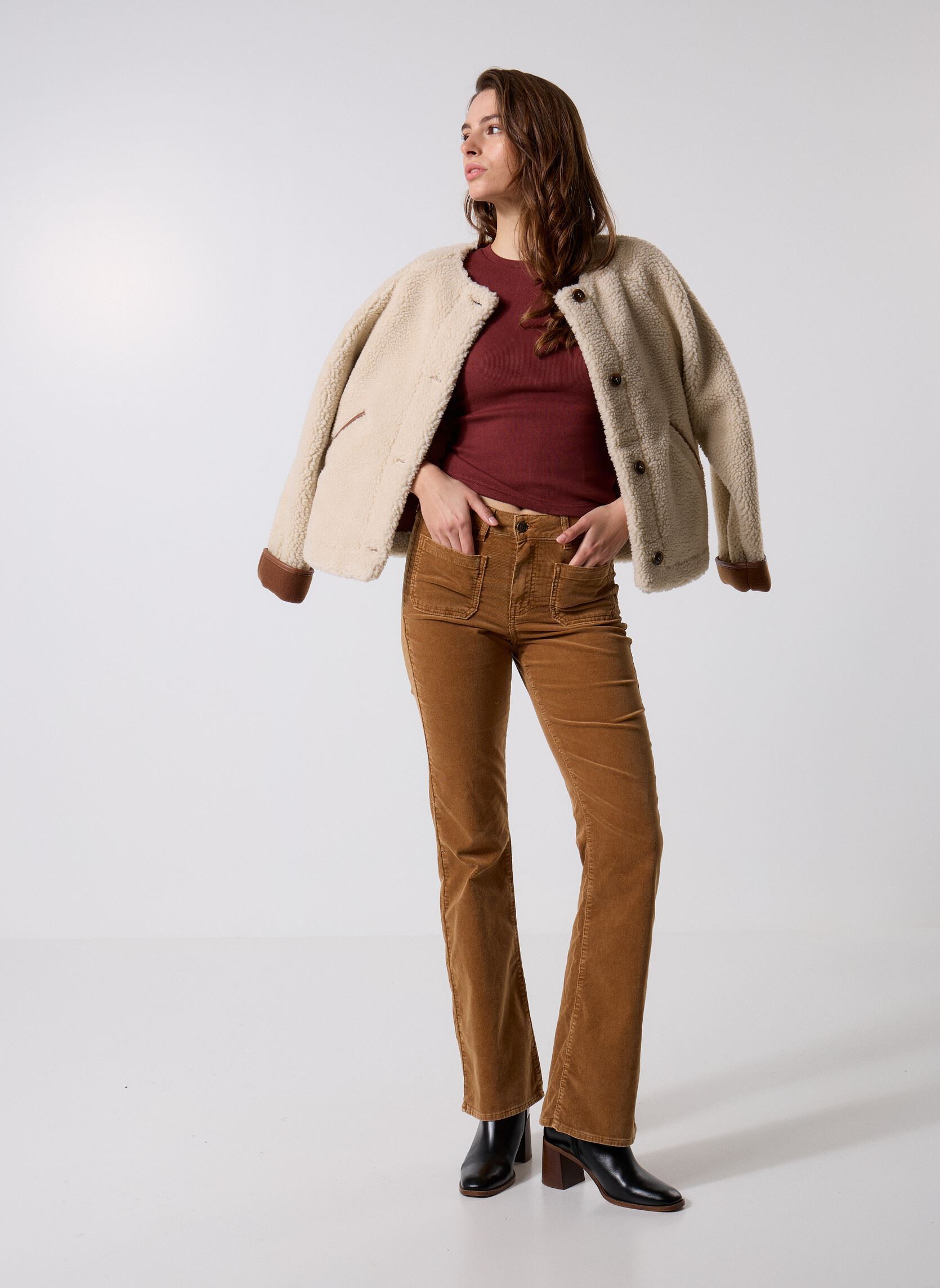 Rechte broeken 58456 Luna Pantalon dames bruin Five Jeans Rechte broeken 58456 Luna Pantalon dames bruin PECAN