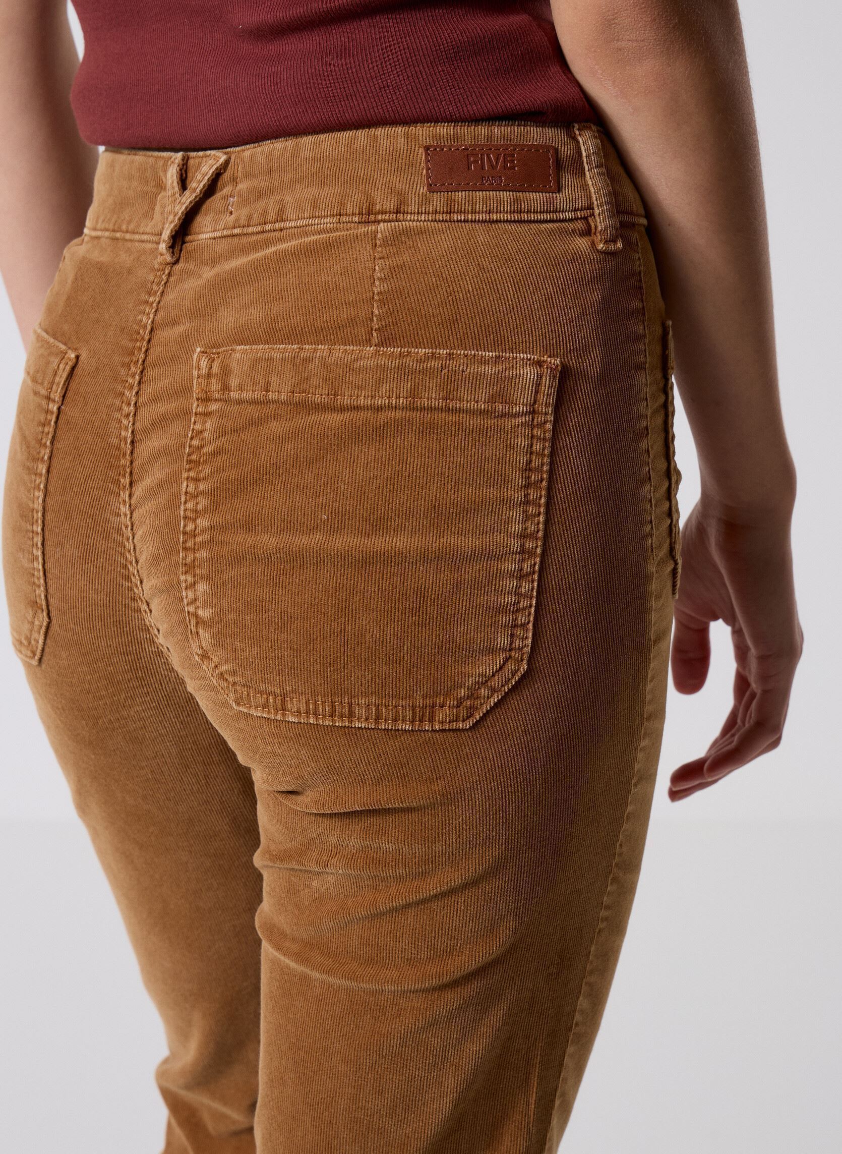 Rechte broeken 58456 Luna Pantalon dames bruin Five Jeans Rechte broeken 58456 Luna Pantalon dames bruin PECAN