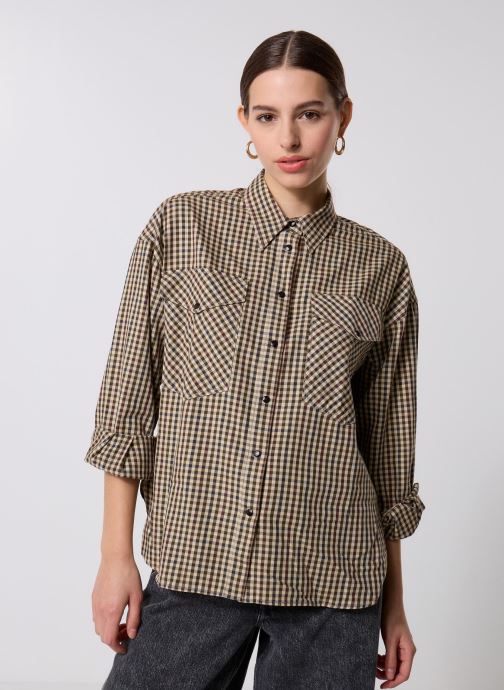 Five Jeans Lange mouw overhemden 71747 Cornellus Chemise dames beige