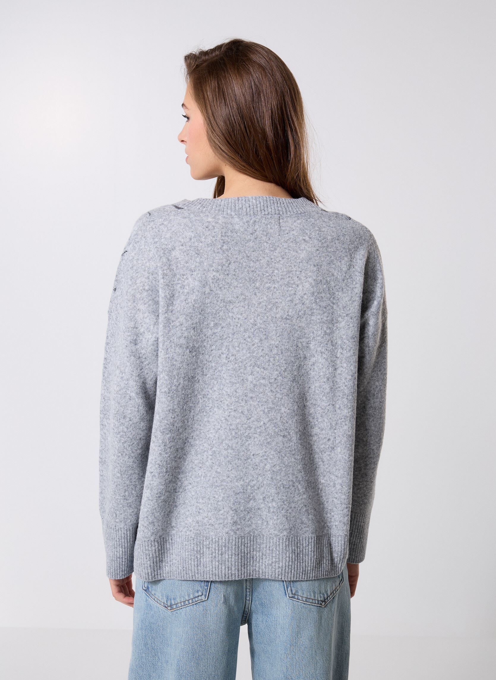 Pulls Pw2509 Pull femme gris Five Jeans Pulls Pw2509 Pull femme gris GREY
