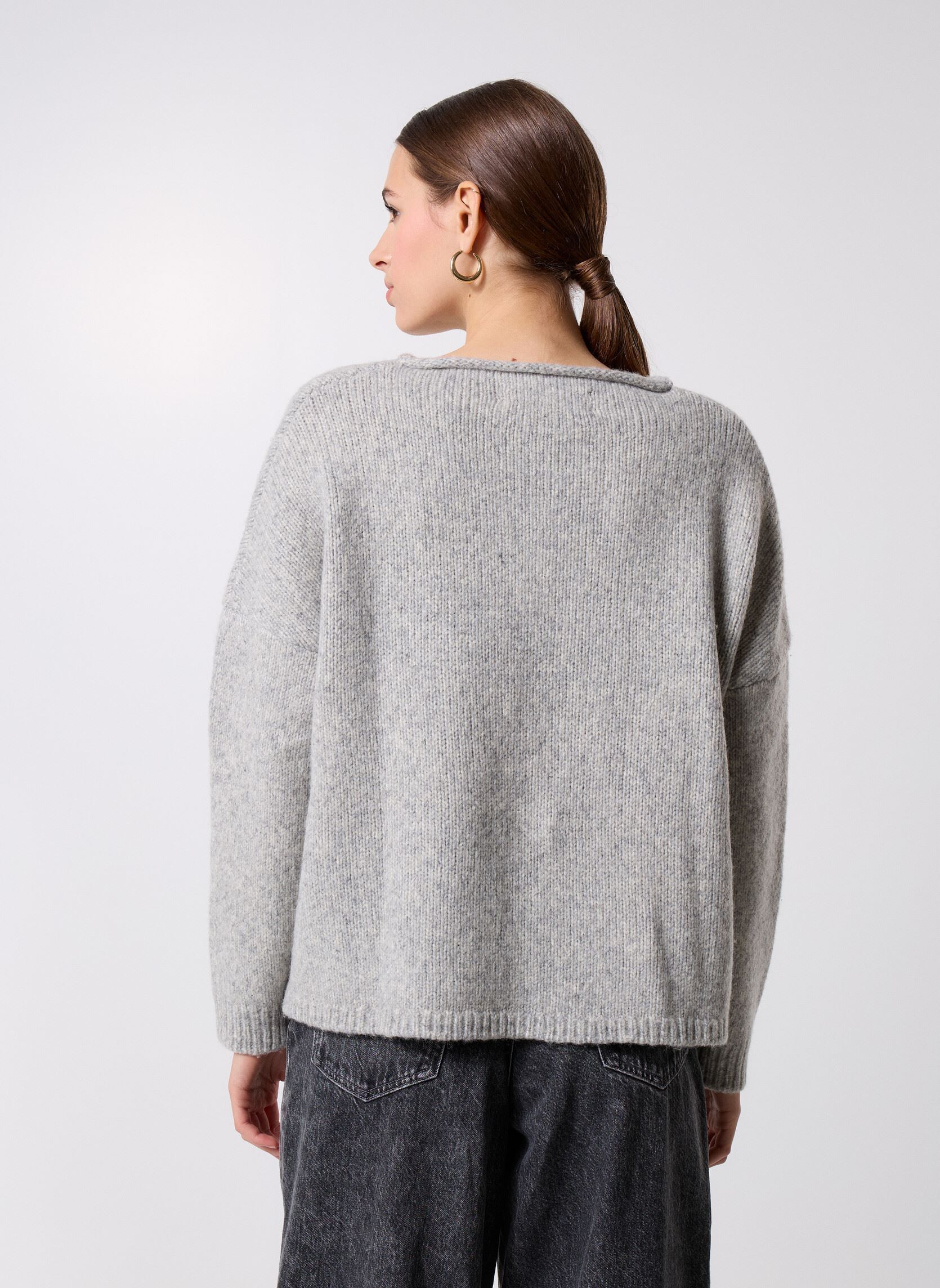Pulls Pw2530 Pull femme gris Five Jeans Pulls Pw2530 Pull femme gris GREY