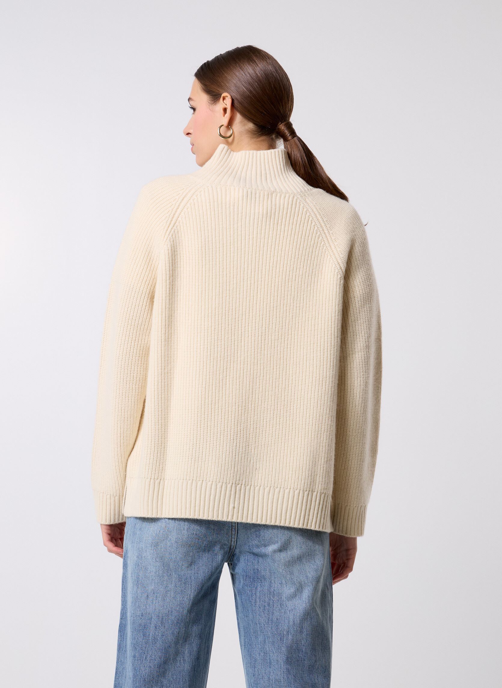 Pulls Pw2540 Pull femme blanc Five Jeans Pulls Pw2540 Pull femme blanc RICOTTA