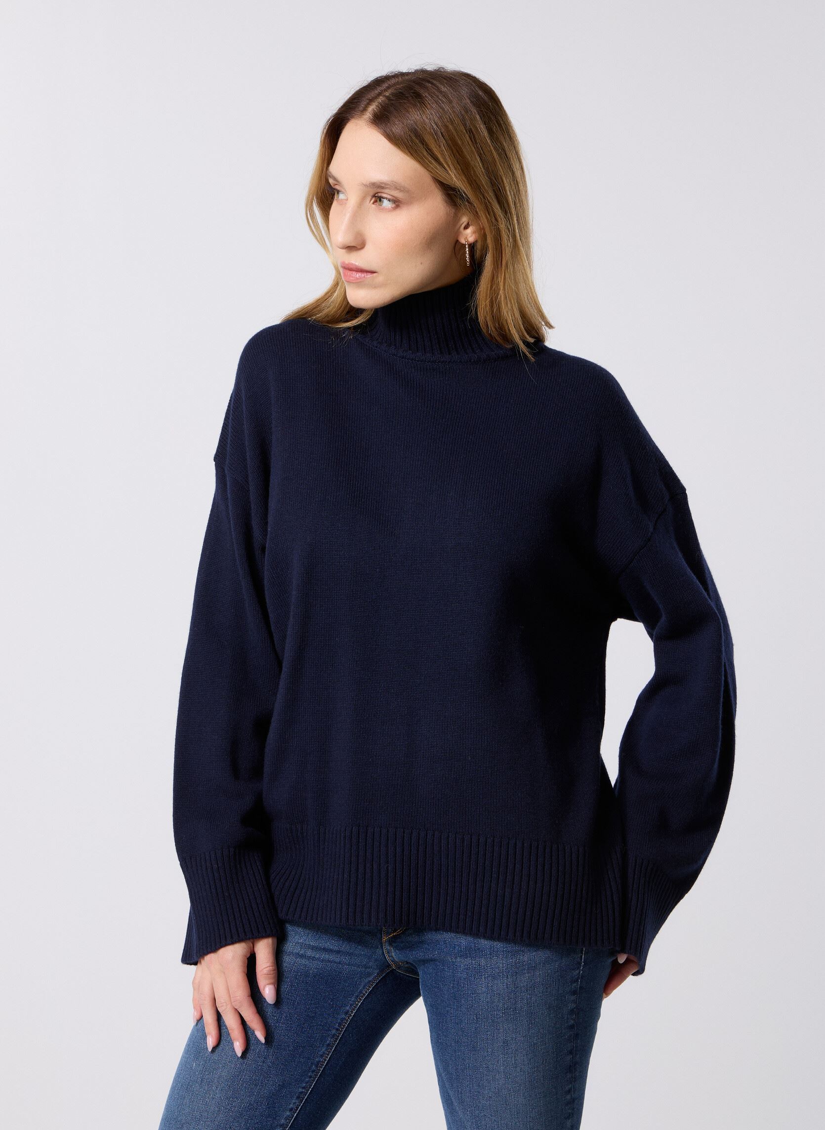 Truien Pw2554 Pull dames blauw Five Jeans Truien Pw2554 Pull dames blauw NAVY
