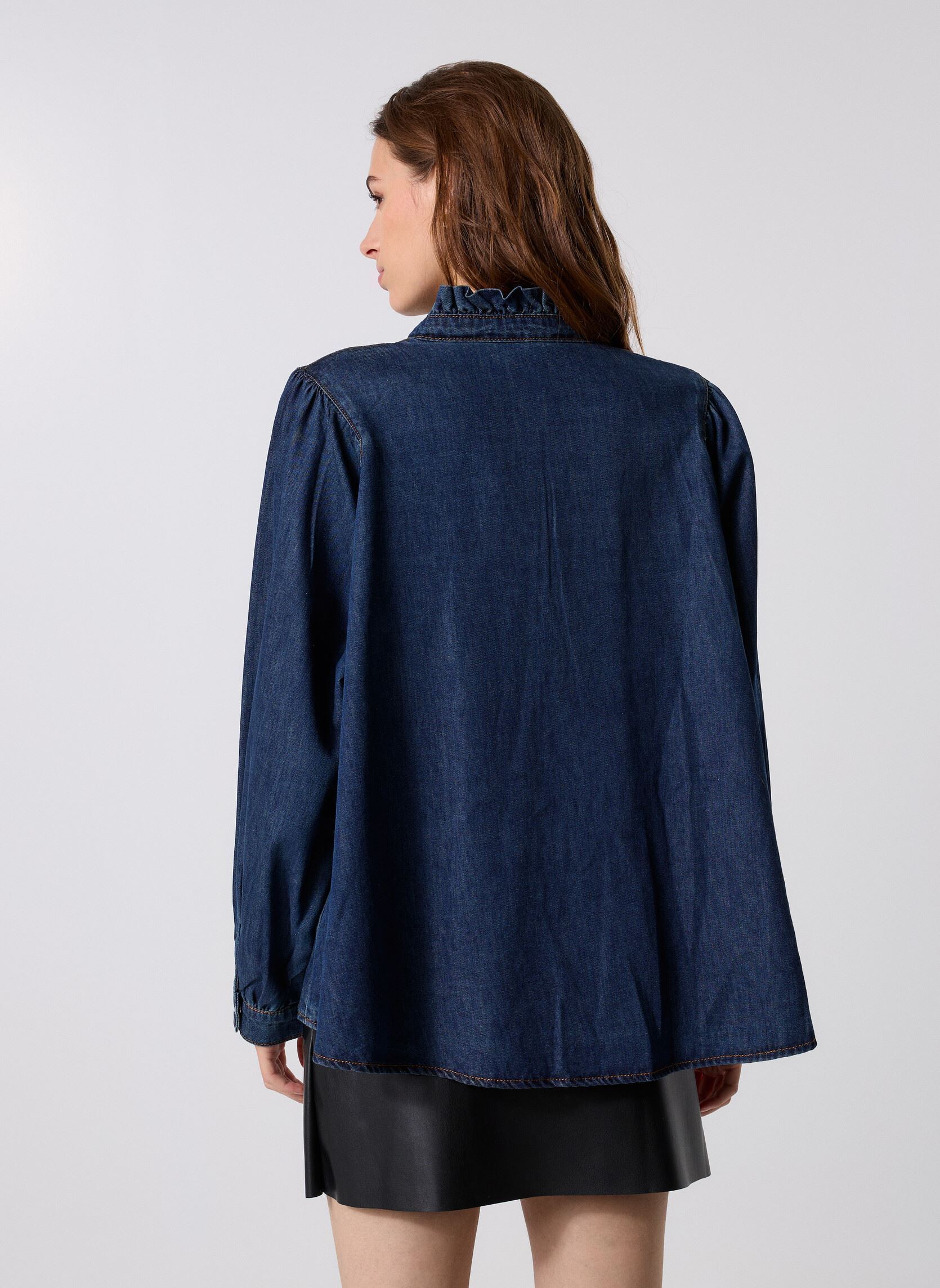 Blouses met lange mouwen Lively dames blauw Suncoo Blouses met lange mouwen Lively dames blauw Bleu Jeans