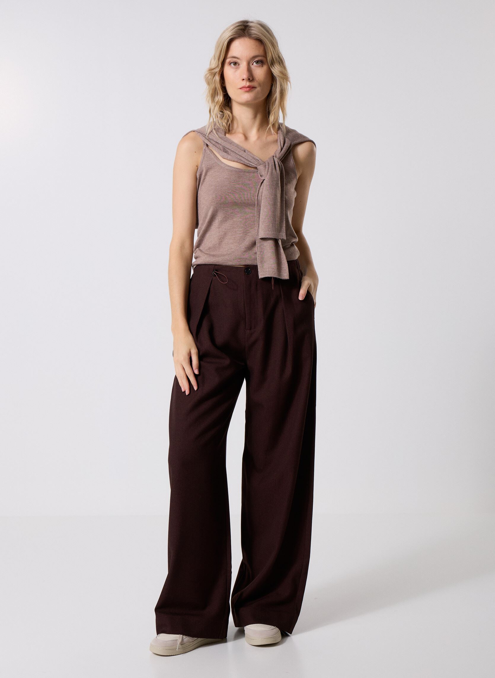 Langarm-T-Shirts Prava damen braun Suncoo Langarm-T-Shirts Prava damen braun Taupe