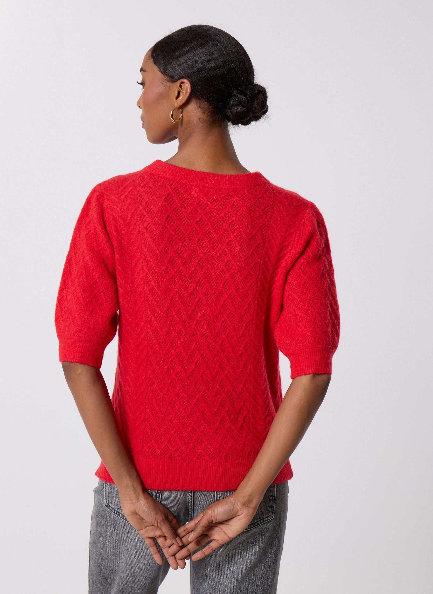 Truien Pensee dames rood Suncoo Truien Pensee dames rood Geranium