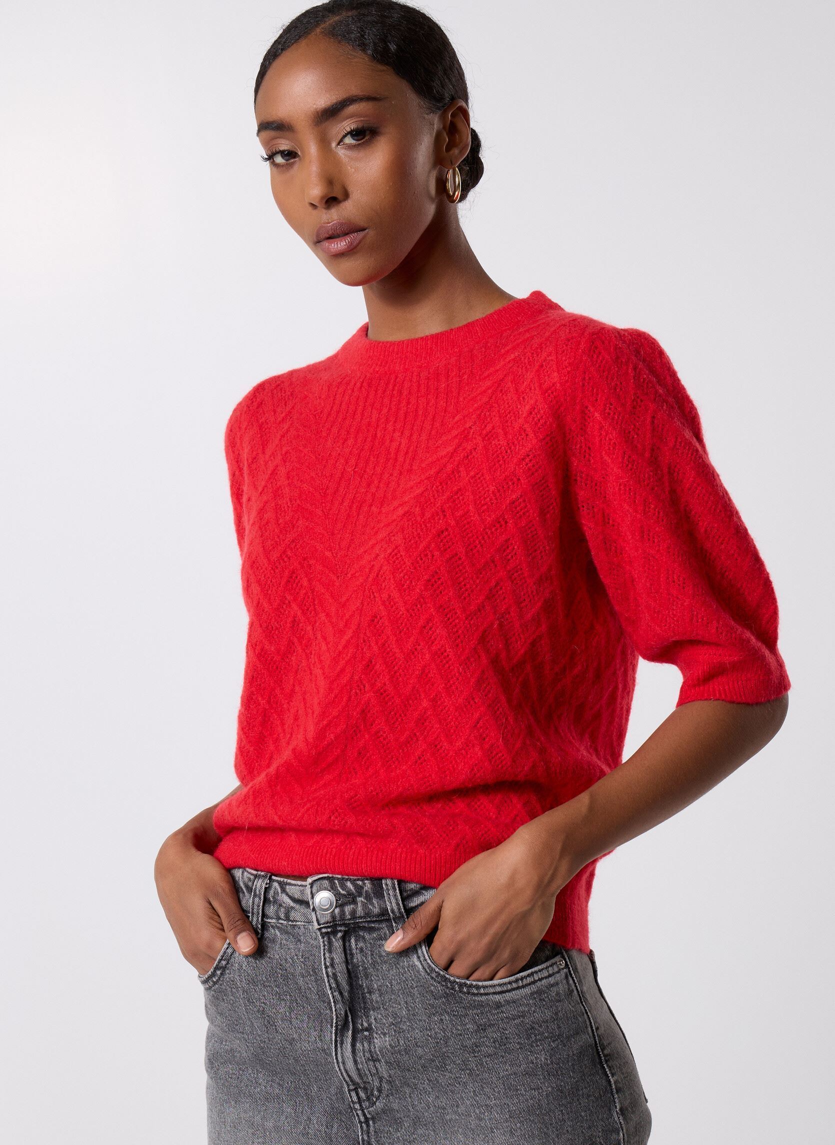 Truien Pensee dames rood Suncoo Truien Pensee dames rood Geranium