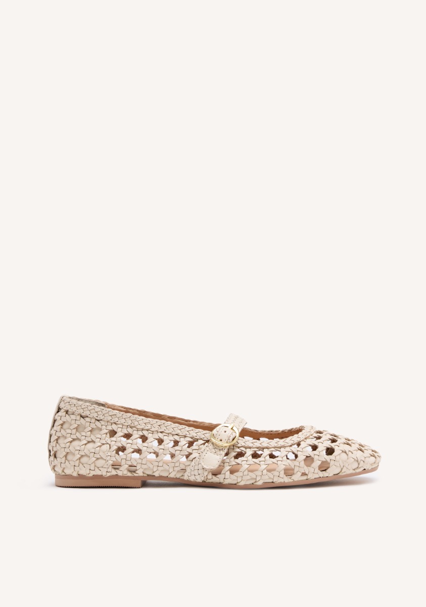 Ballerines classiques Ball&mocc - Ballet Mary-jane Cuir Tressé - Off-white femme blanc Gioseppo Ballerines classiques Ball&mocc - Ballet Mary-jane Cuir Tressé - Off-white femme blanc Blanc
