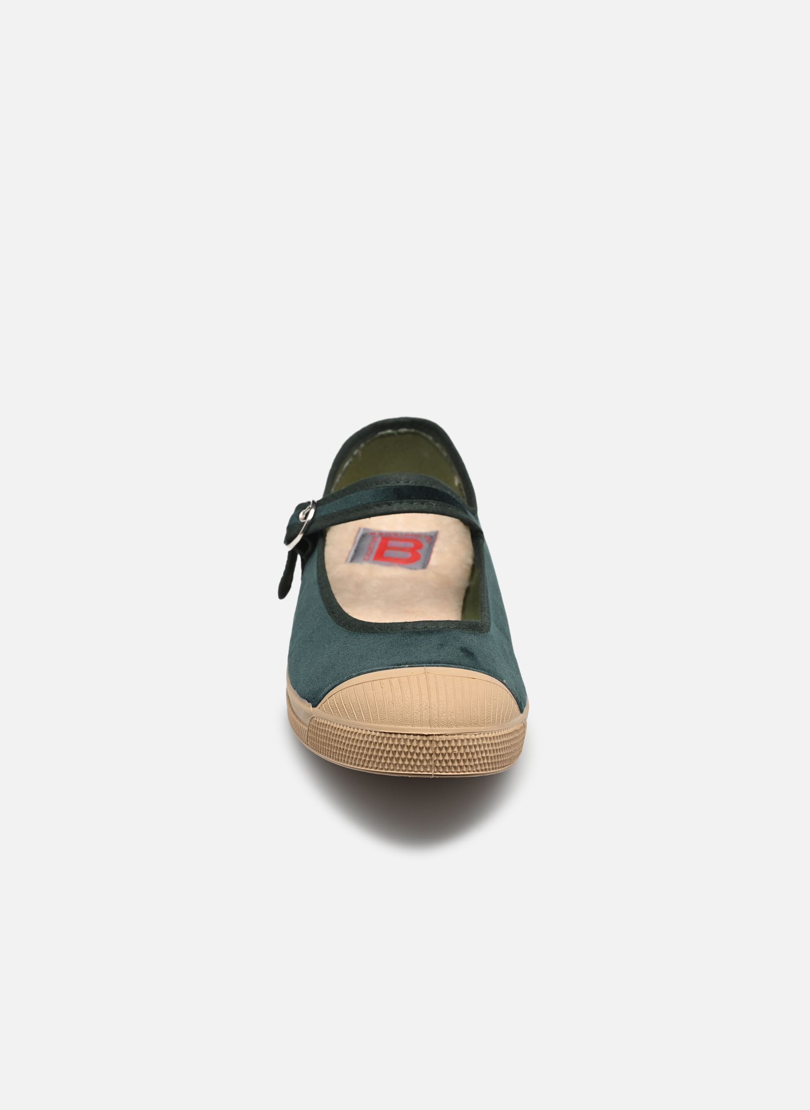Baskets toile Babies Femme Velours femme vert Bensimon Baskets toile Babies Femme Velours femme vert SAPIN