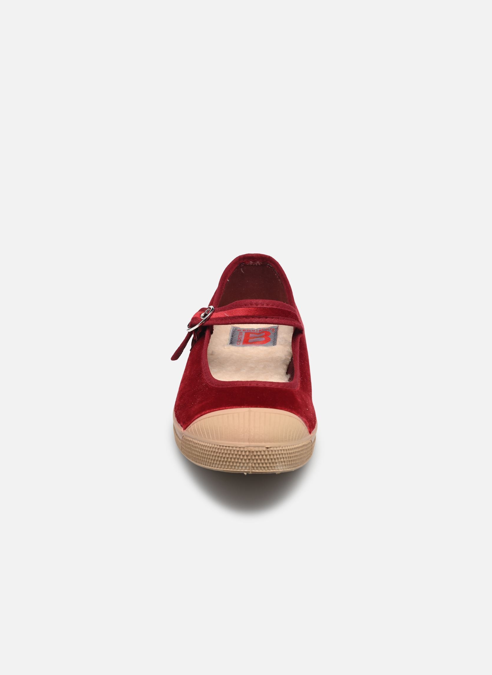 Leinen-Sneaker Babies Femme Velours damen bordeaux Bensimon Leinen-Sneaker Babies Femme Velours damen bordeaux BORDEAUX