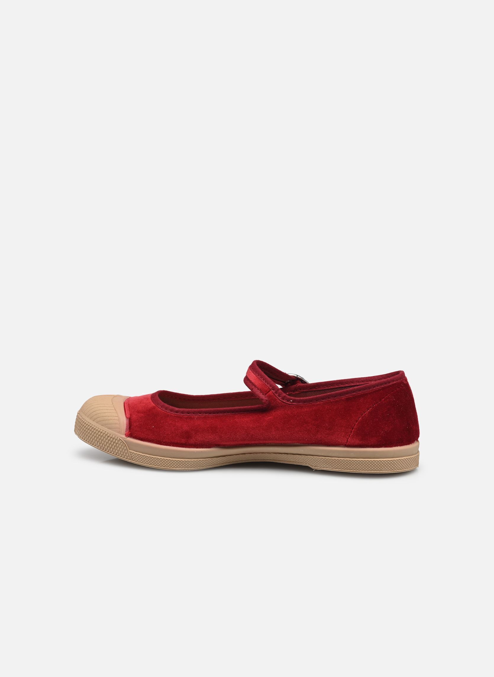 Leinen-Sneaker Babies Femme Velours damen bordeaux Bensimon Leinen-Sneaker Babies Femme Velours damen bordeaux BORDEAUX