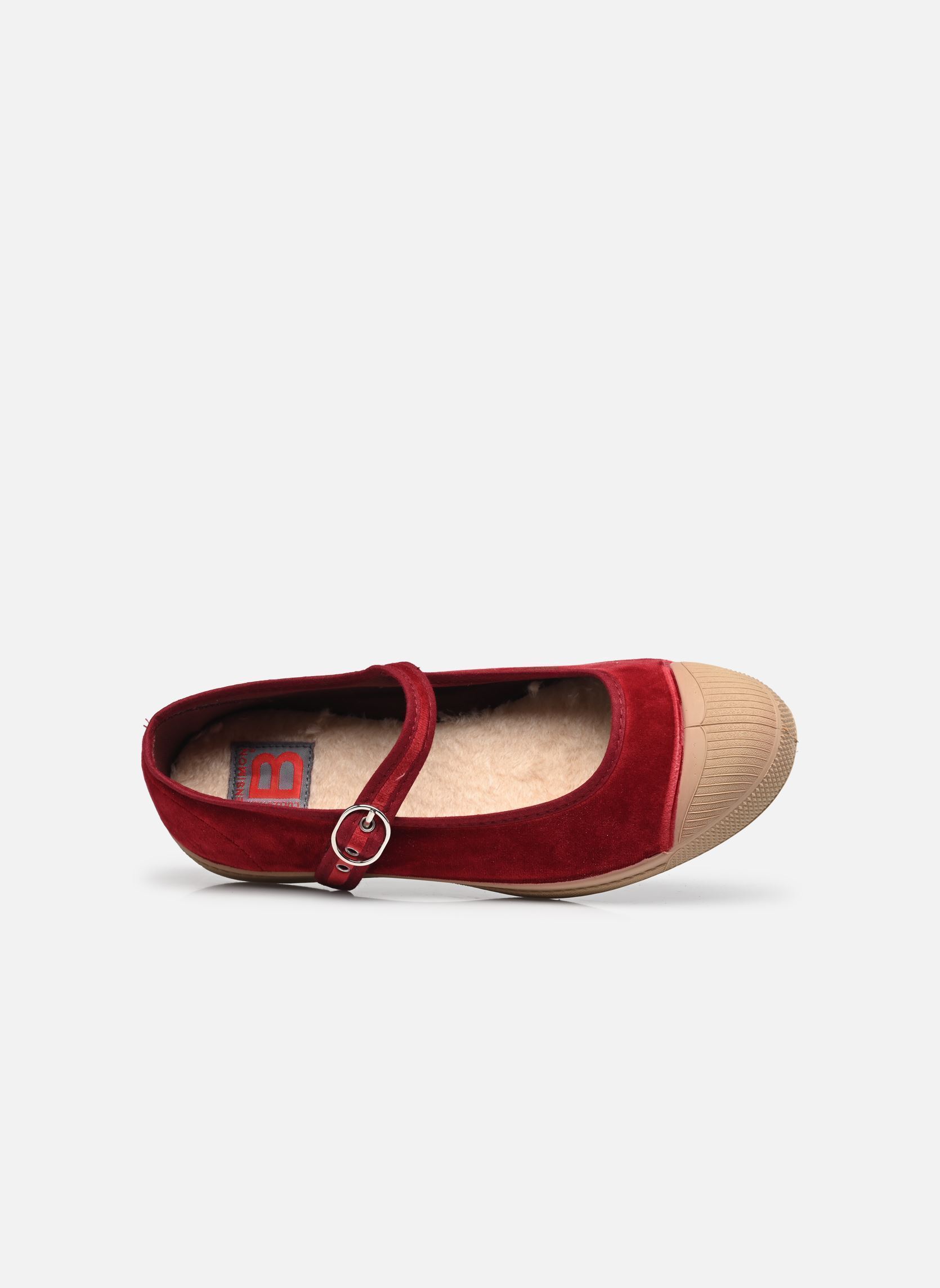 Leinen-Sneaker Babies Femme Velours damen bordeaux Bensimon Leinen-Sneaker Babies Femme Velours damen bordeaux BORDEAUX
