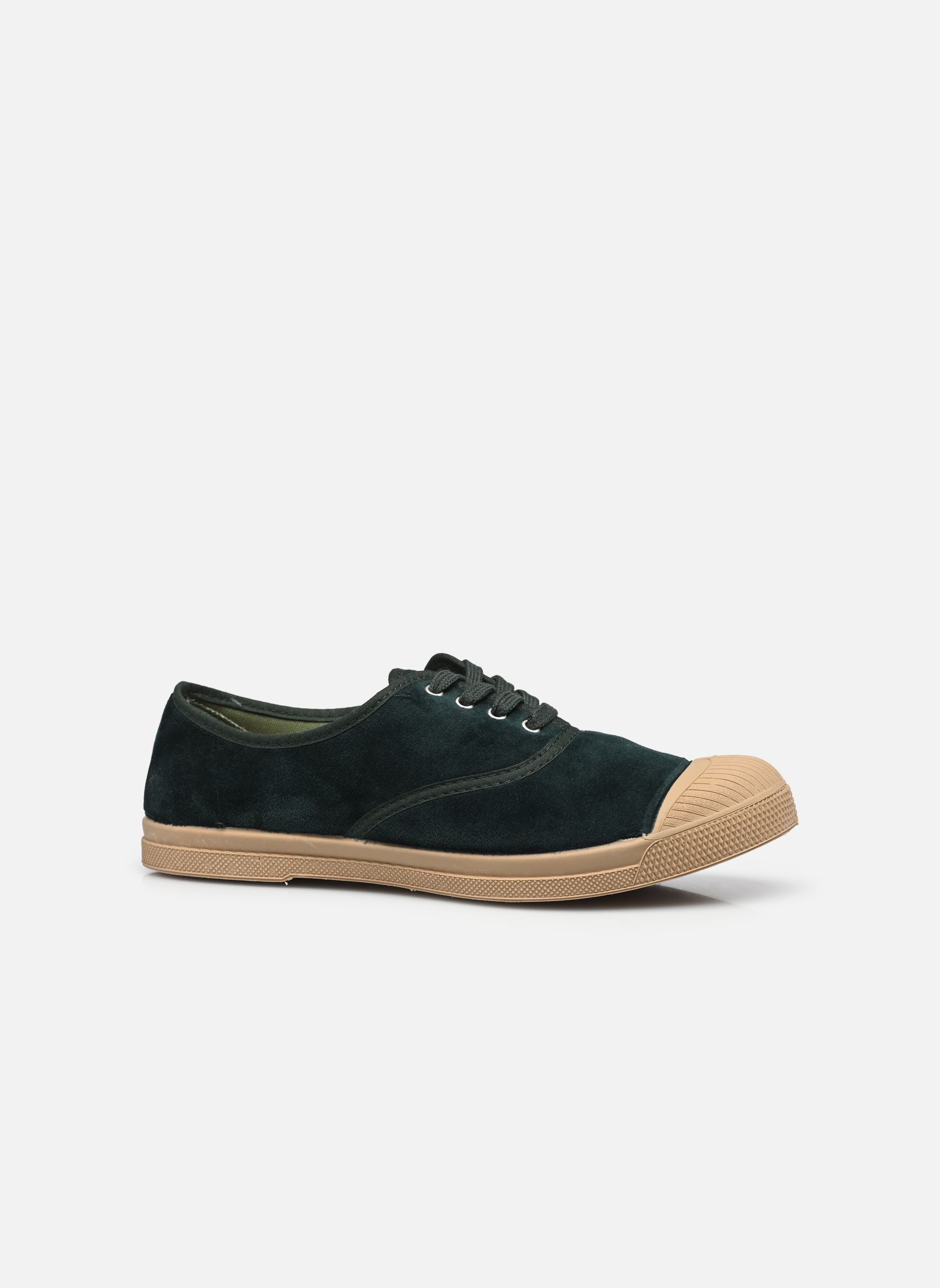 Leinen-Sneaker Tennis Lacets Velours damen grün Bensimon Leinen-Sneaker Tennis Lacets Velours damen grün SAPIN