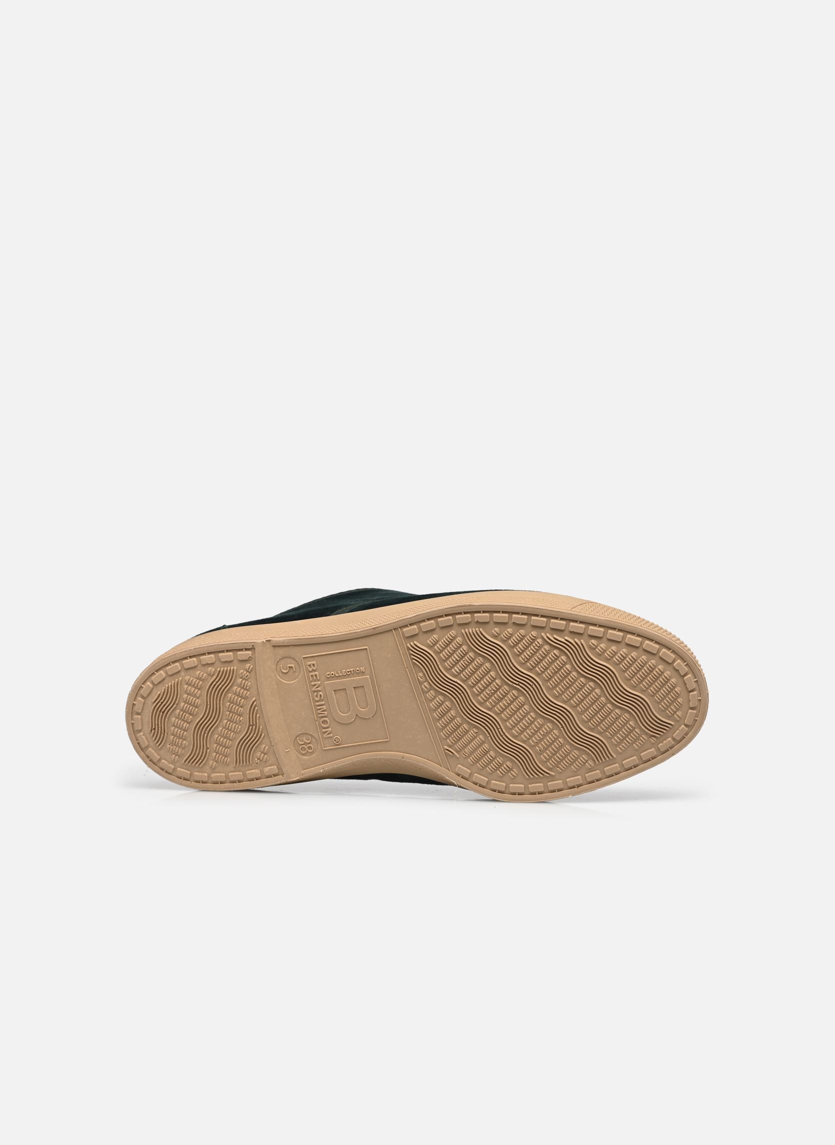 Leinen-Sneaker Tennis Lacets Velours damen grün Bensimon Leinen-Sneaker Tennis Lacets Velours damen grün SAPIN