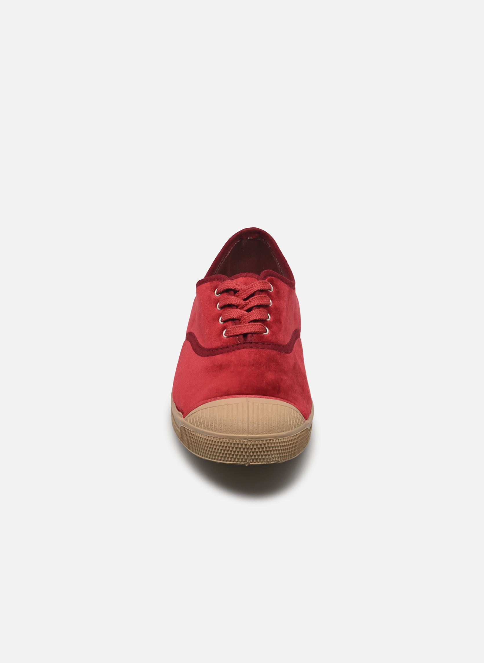 Print sneakers Tennis Lacets Velours dames bordeaux Bensimon Print sneakers Tennis Lacets Velours dames bordeaux BORDEAUX