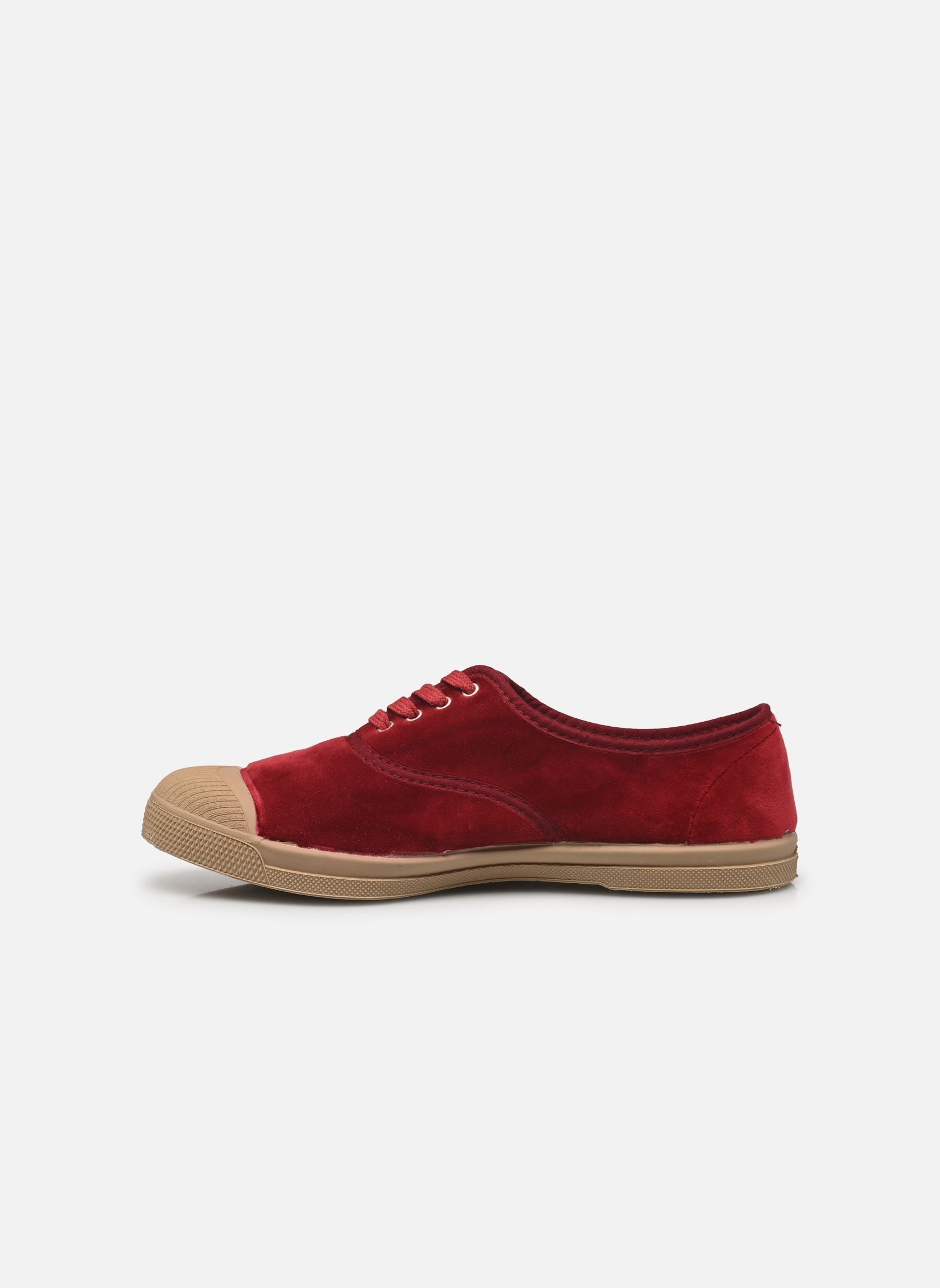 Print sneakers Tennis Lacets Velours dames bordeaux Bensimon Print sneakers Tennis Lacets Velours dames bordeaux BORDEAUX