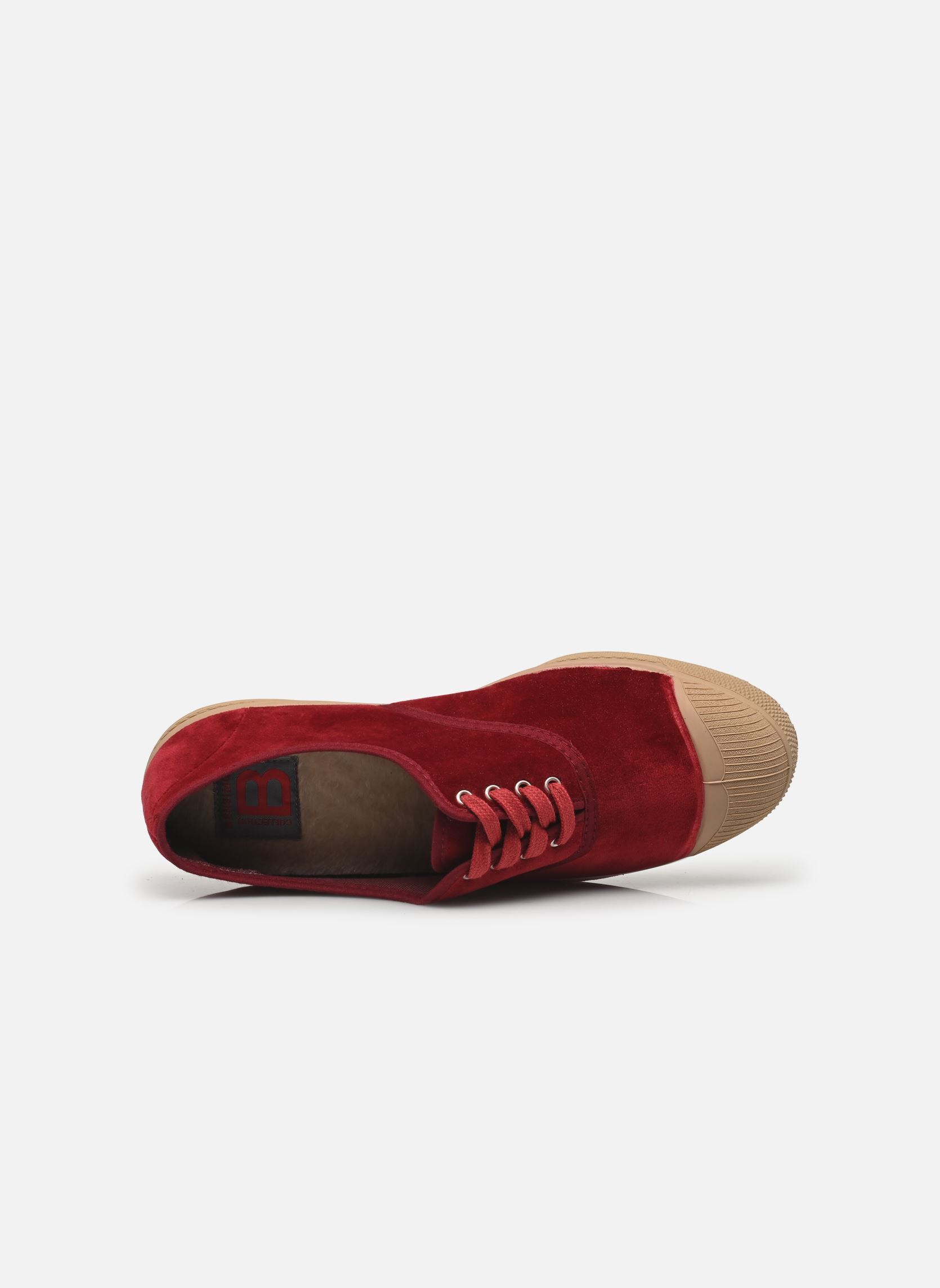 Print sneakers Tennis Lacets Velours dames bordeaux Bensimon Print sneakers Tennis Lacets Velours dames bordeaux BORDEAUX