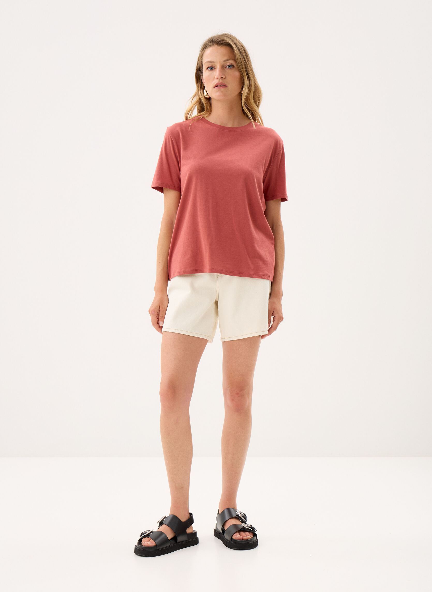 Tee-shirts TORIANE4 femme orange MADE BY Tee-shirts TORIANE4 femme orange Marsala