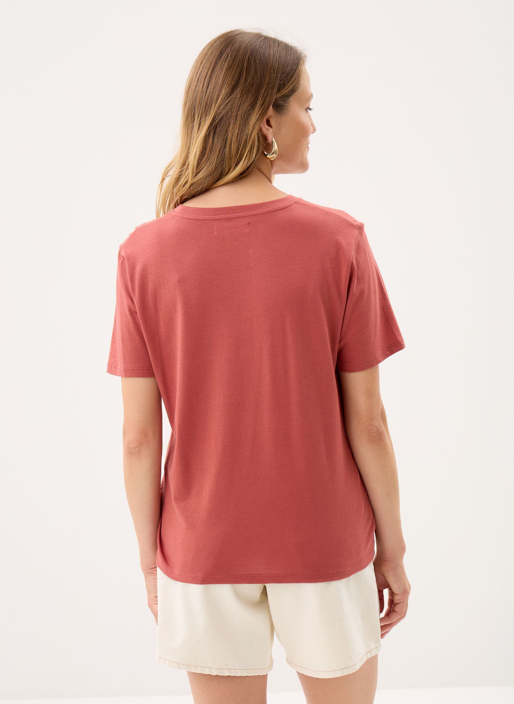 Tee-shirts TORIANE4 femme orange MADE BY Tee-shirts TORIANE4 femme orange Marsala