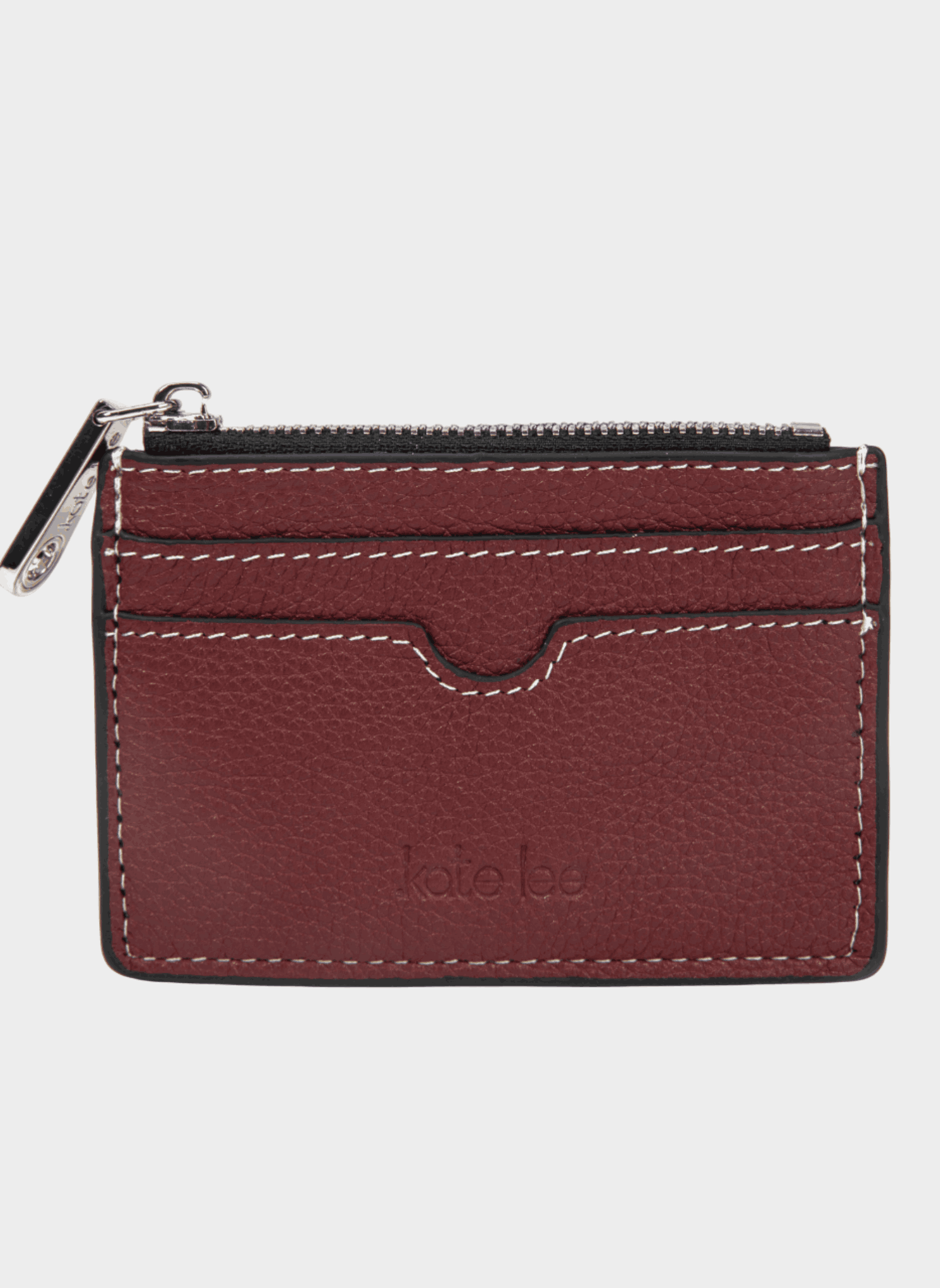 Porte-monnaie Vintage En Cuir Bordeaux - Soufflet, 2 Compartiments, Style Rétro