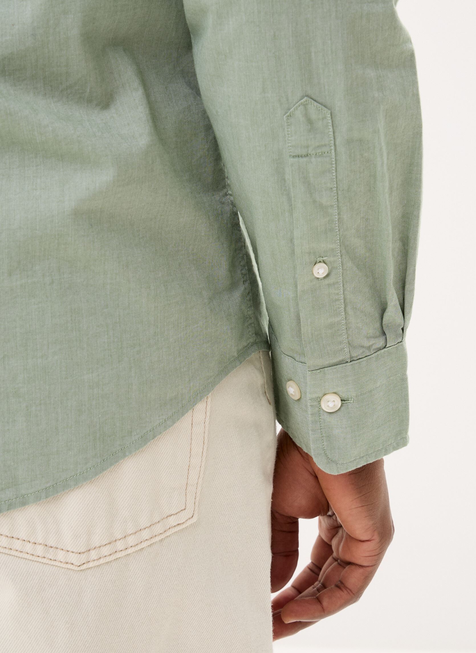 Hemden Reg Classic Poplin Shirt heren groen GANT Hemden Reg Classic Poplin Shirt heren groen HERB GREEN