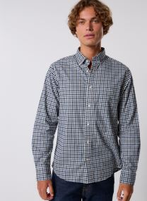 Hemden Reg Twill Gingham Shirt heren blauw GANT Hemden Reg Twill Gingham Shirt heren blauw NAVAL BLUE